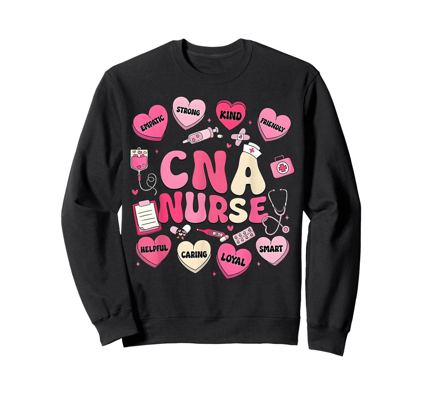 Valentine CNA Nurse Hearts Coquette Pink Women T-Shirt