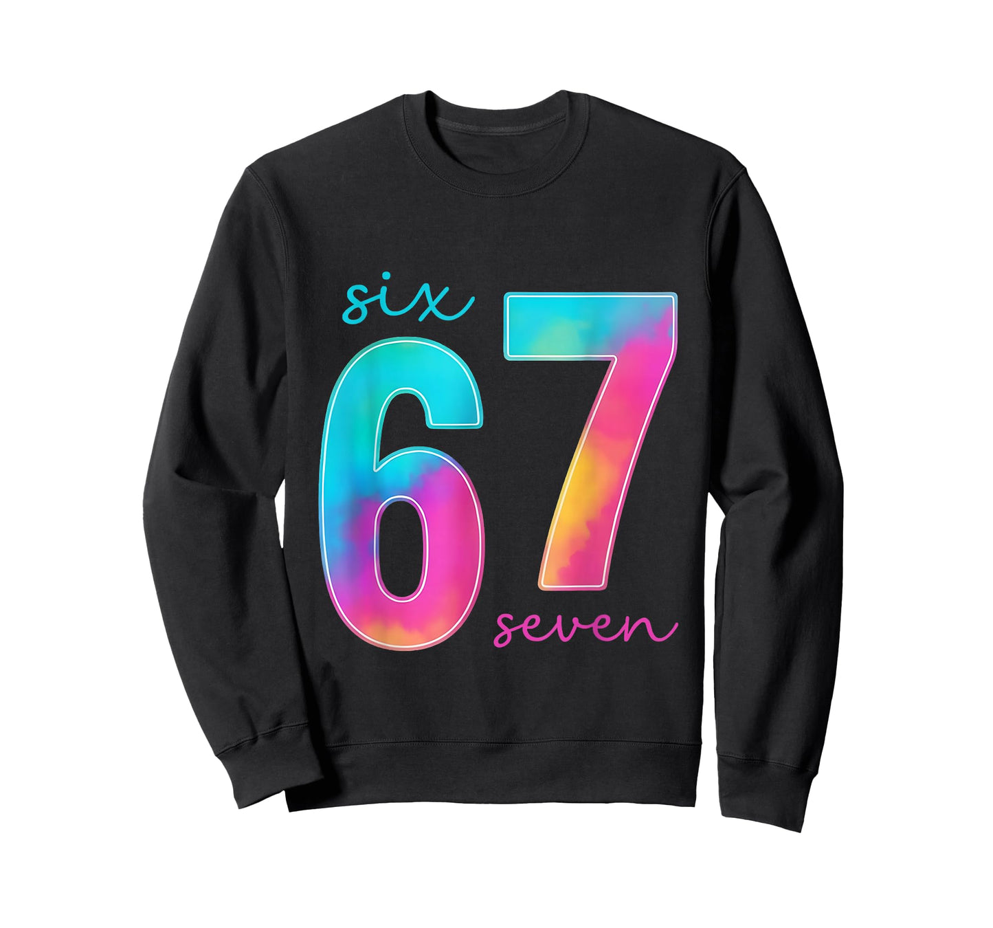 Funny Six Seven 6 7 Meme Gen Alpha Slang 67 Kids T-Shirt