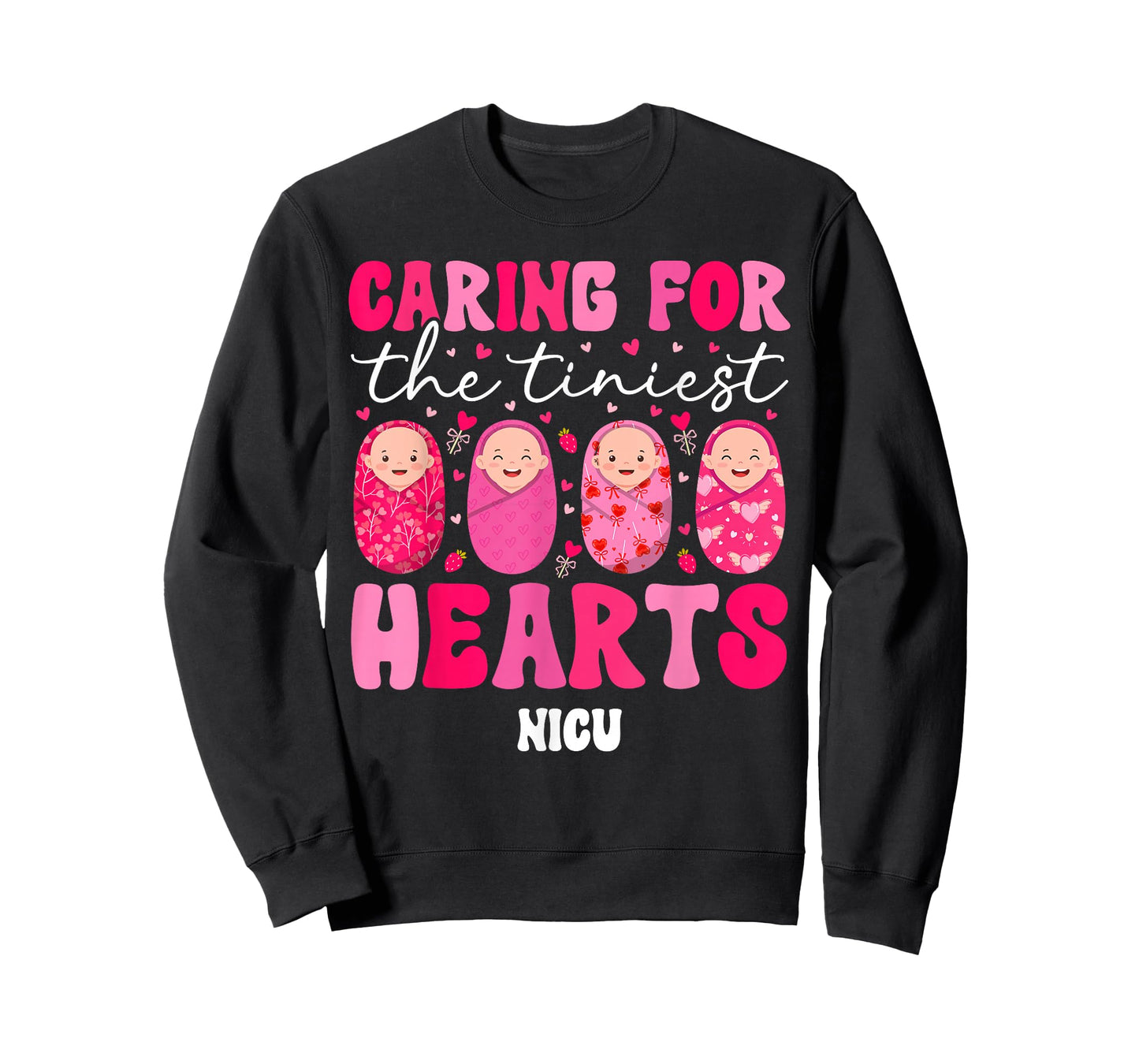 Groovy NICU Valentine NICU Nurse Valentines Day NICU Nursing T-Shirt