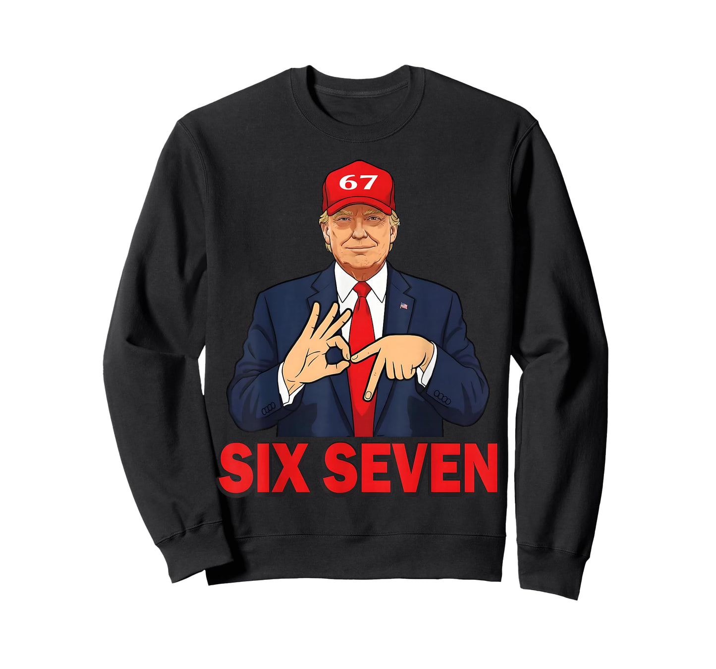 Six Seven Trump Funny Patriotic 6 7 Meme for Men Women Kids T-Shirt
