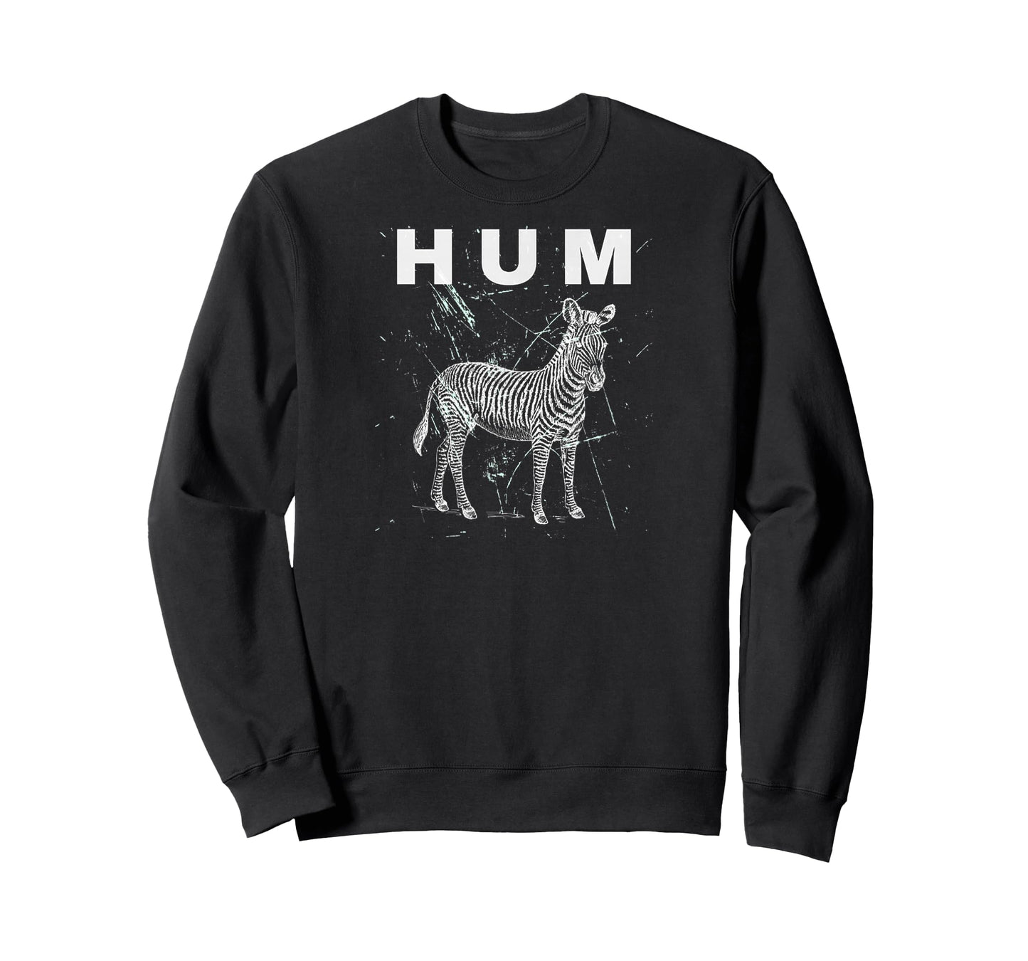 Vintage Animal Lover HUM Funny Retro Design Zebra Meme T-Shirt