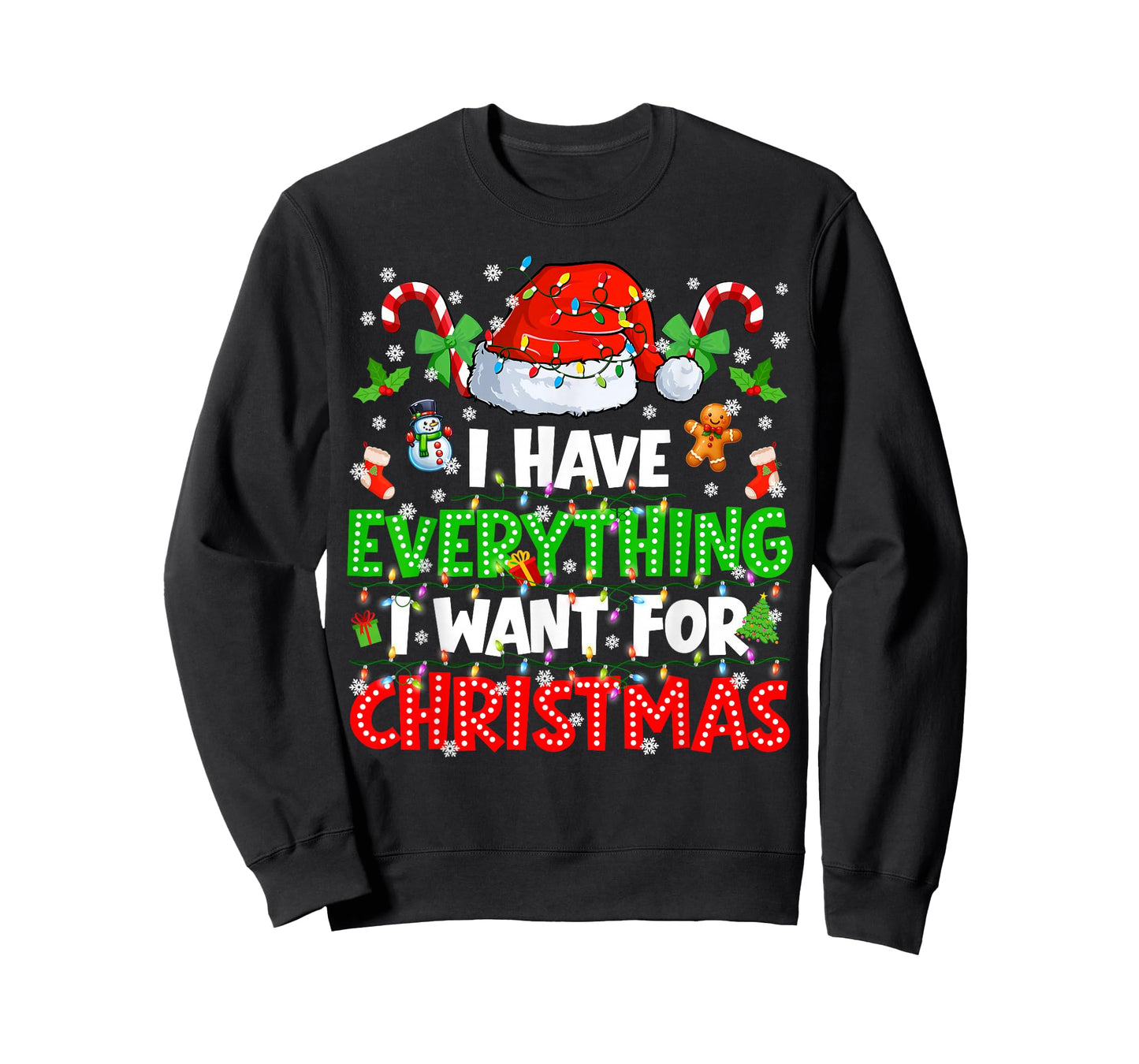I Have Everything I Want for Christmas Couple Xmas Men Women T-Shirt
