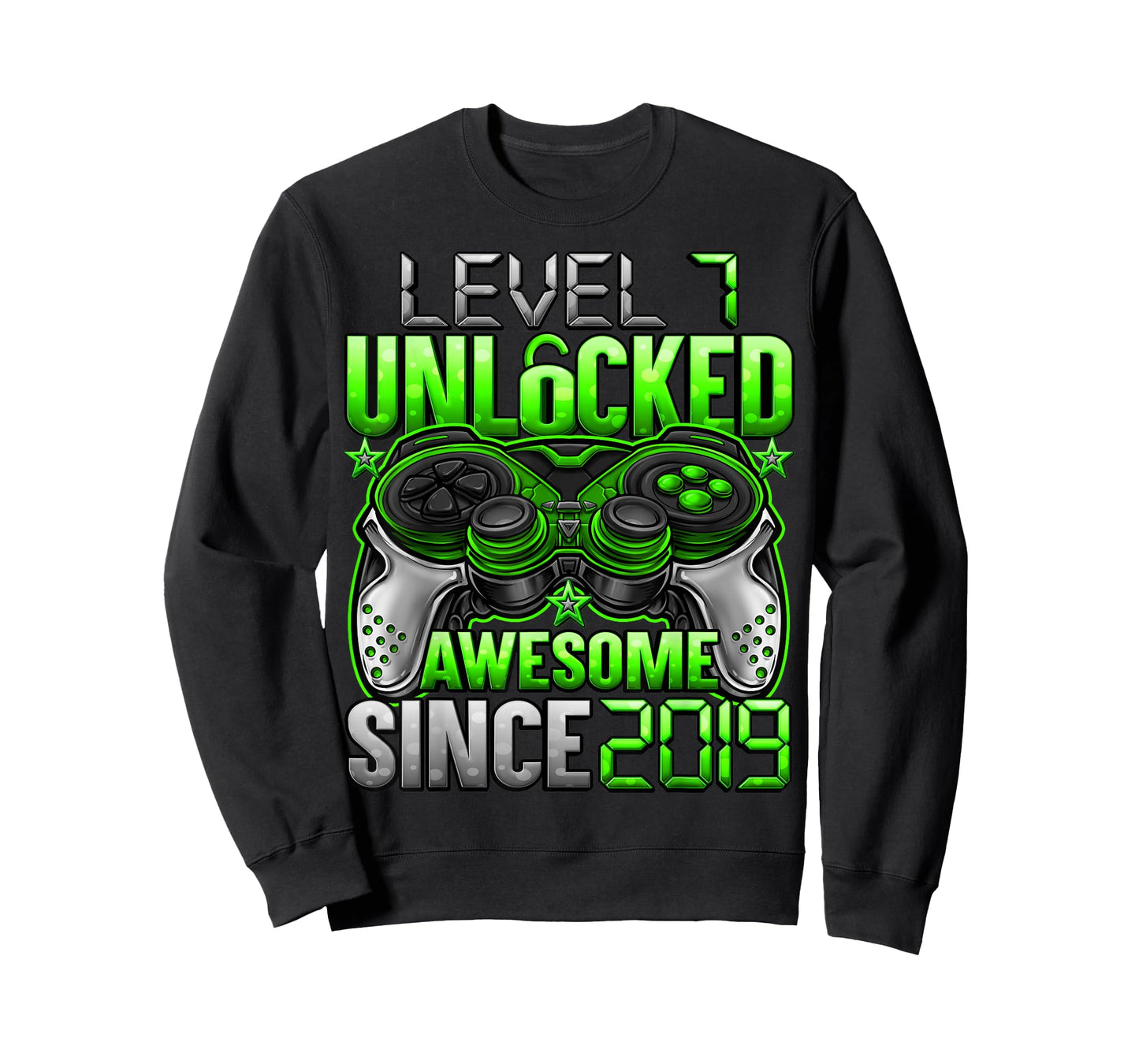 Level 7 Unlocked 7 Year Old Gifts for Boys 7th Birthday Boy T-Shirt