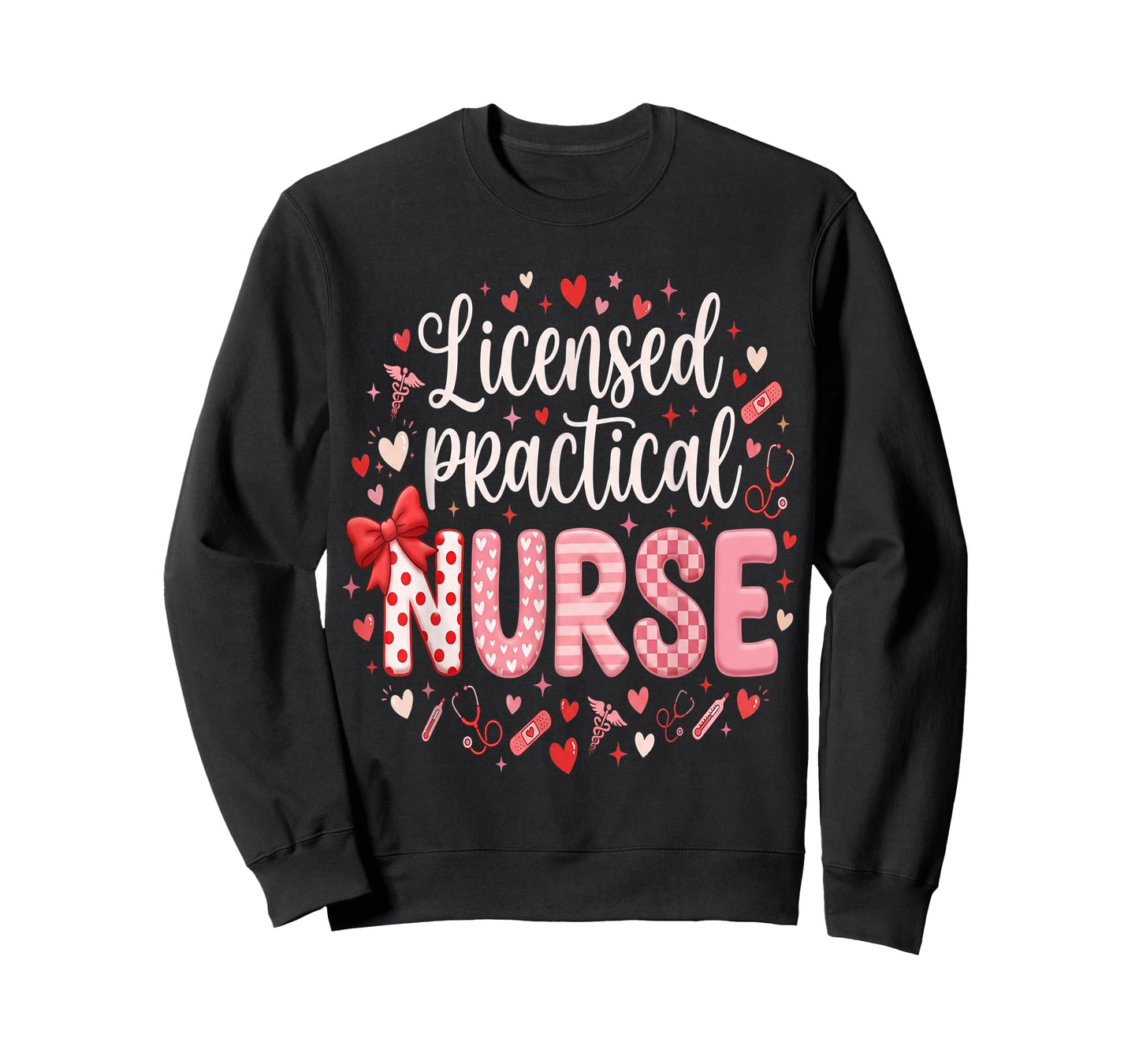 Nurses Heart LPN Valentines Licensed Practical Nurse T-Shirt