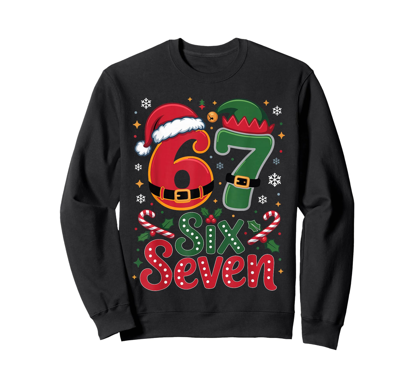 Six Seven Christmas 6 7 Christmas for Boys Men Kids T-Shirt