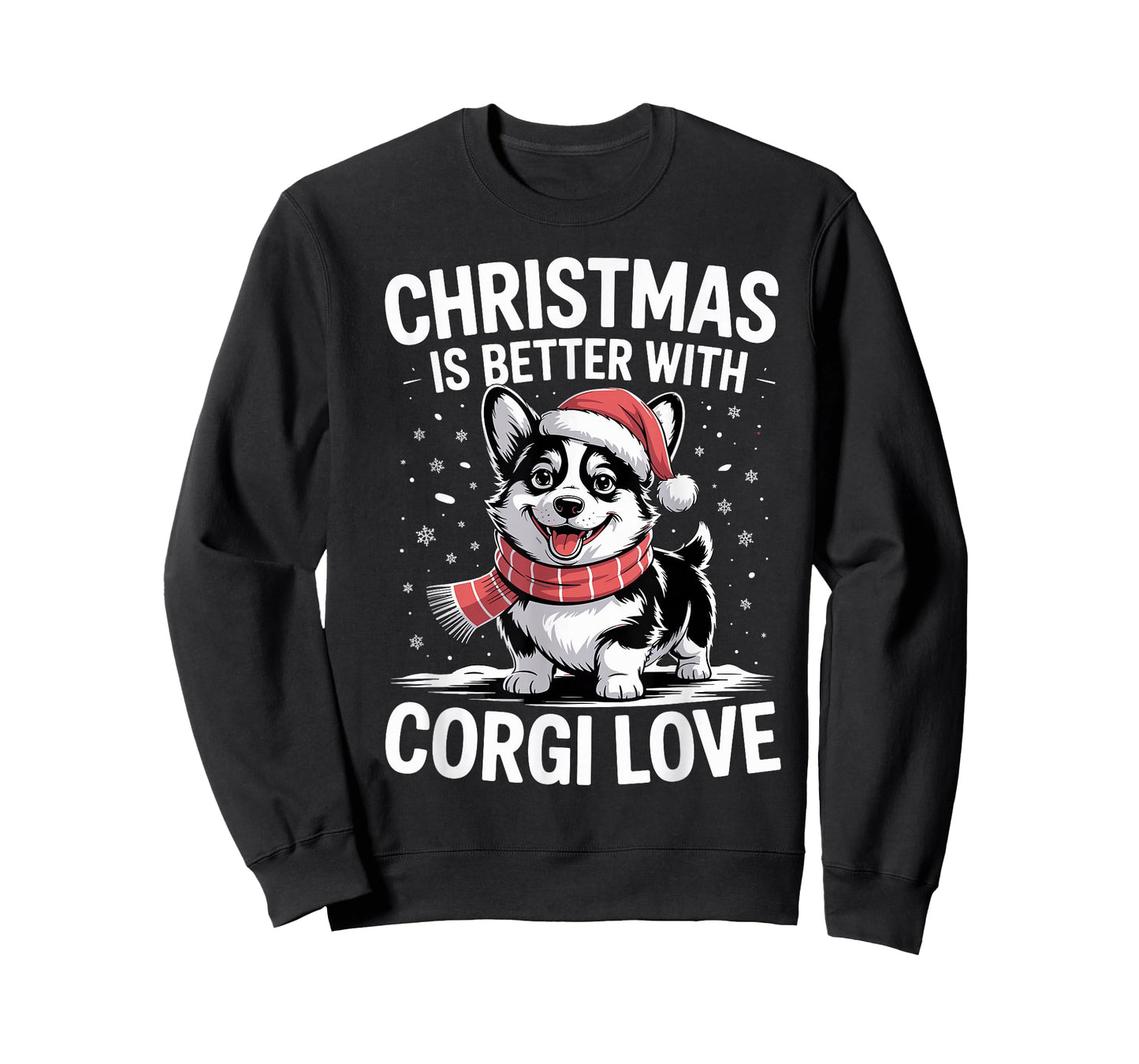 Pembroke Cardigan Christmas is Better with Welsh Corgi Love T-Shirt
