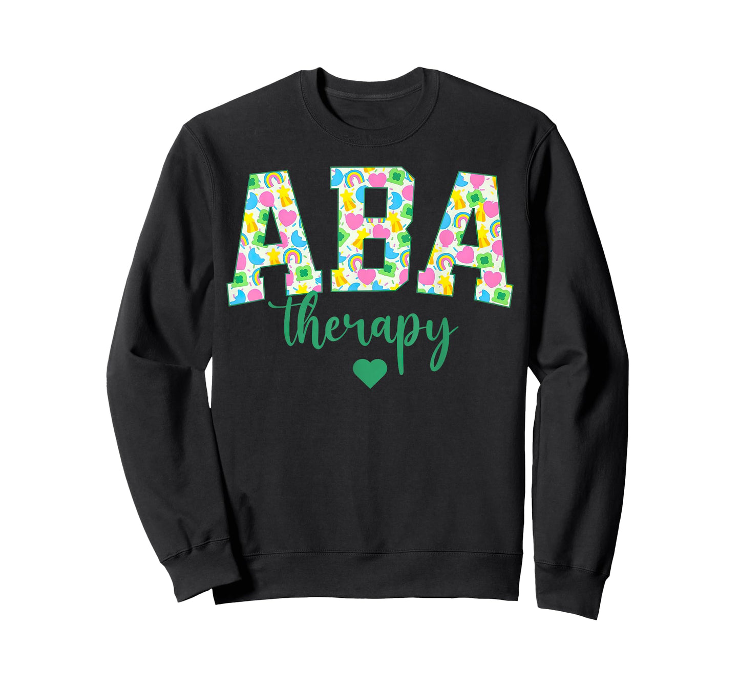 ABA Therapy Lucky Shamrock St Patrick RBT Behavior Therapist T-Shirt
