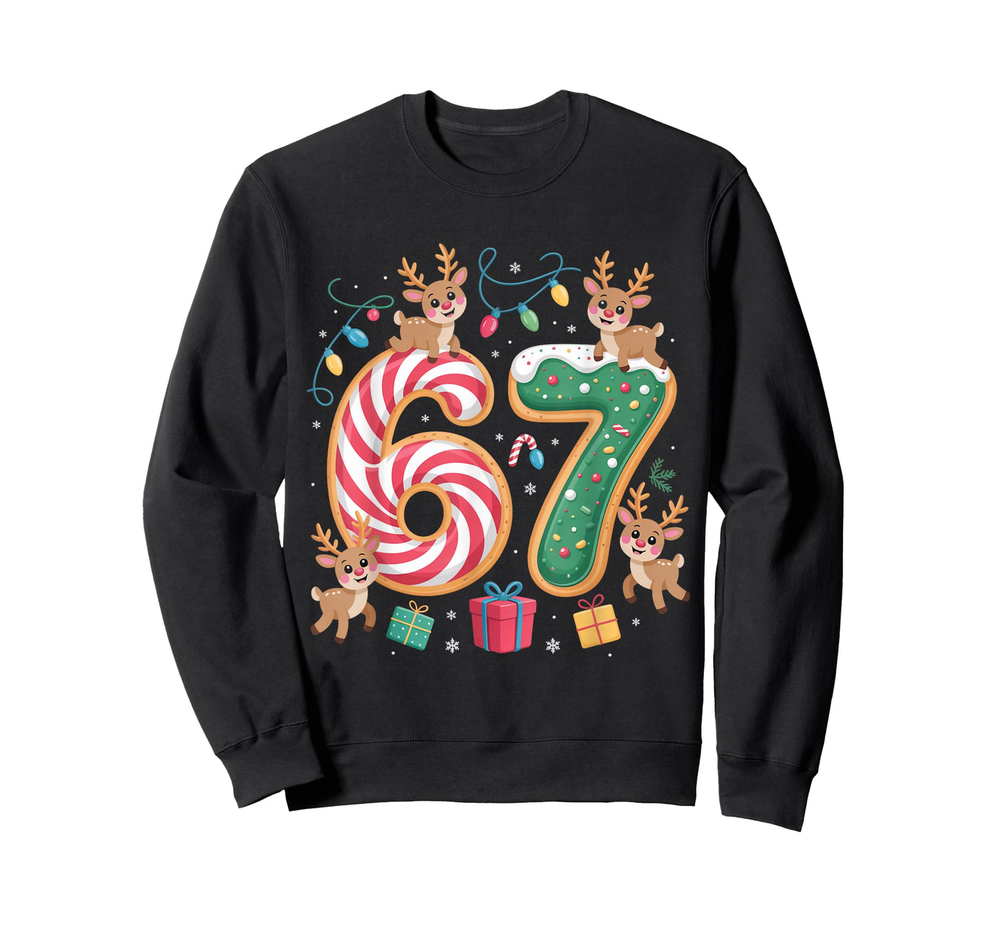 Christmas 67 Funny Xmas Six Seven Ugly Sweater 6-7 T-Shirt