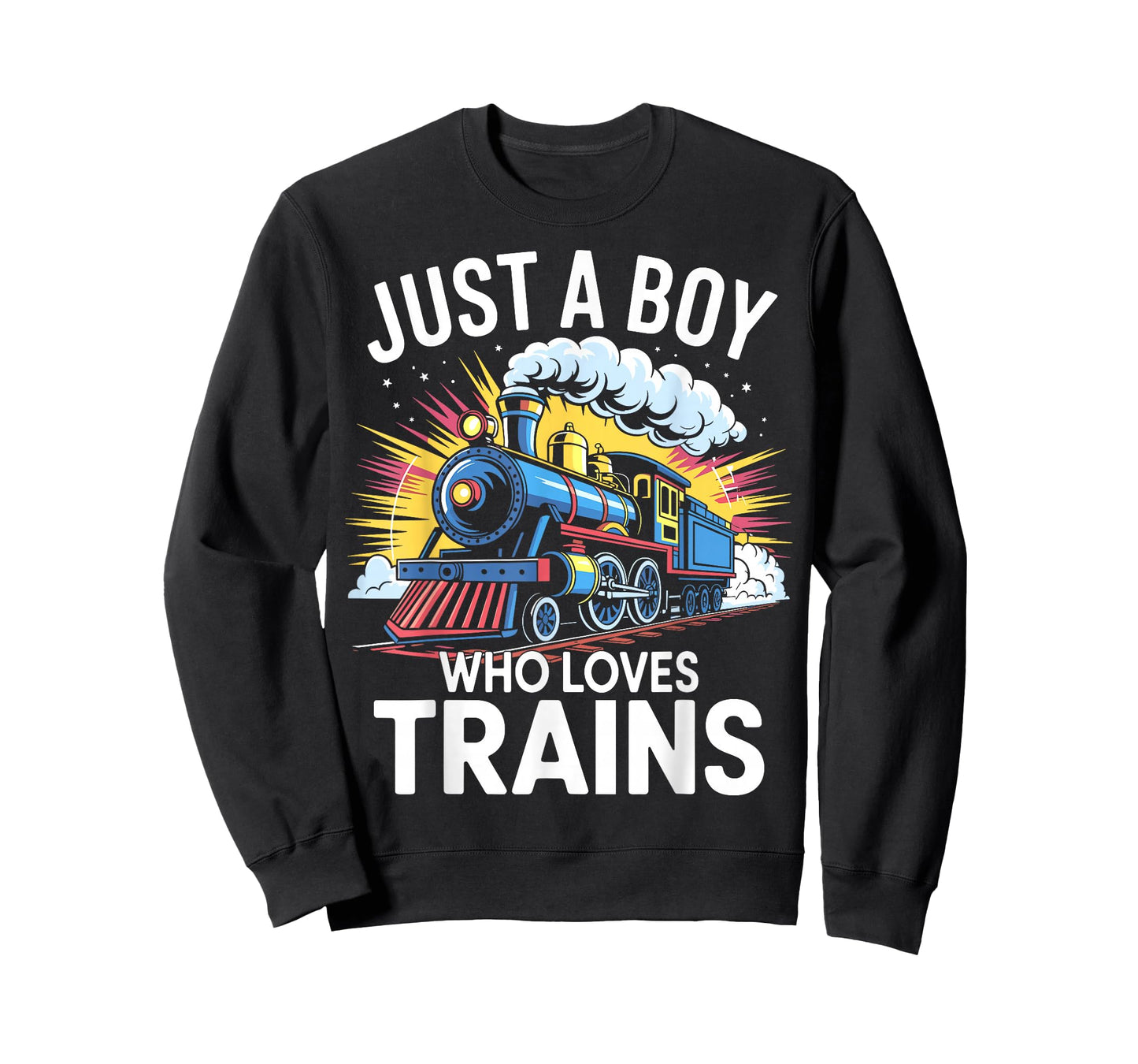 Train Lover Just A Boy Who Loves Trains T-Shirt