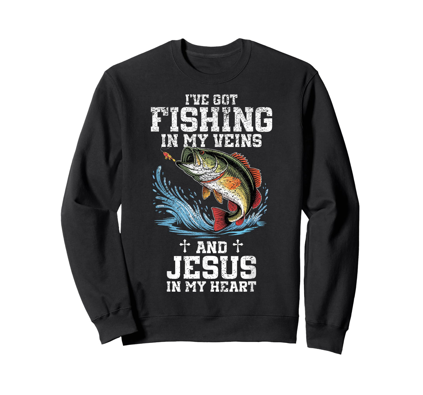 I've Got Fishing in My Veins and Jesus in My Heart Christ T-Shirt
