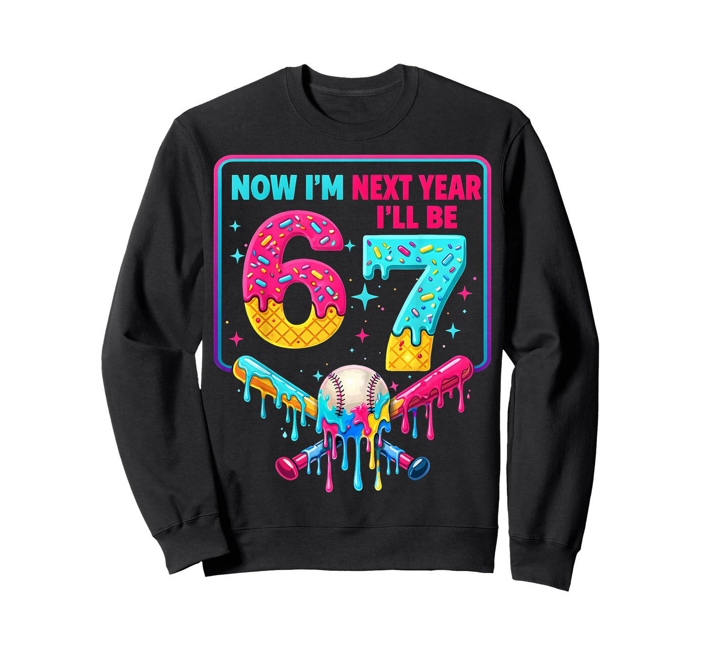 Now I'm 6 Next Year I'll Be 7 67 Birthday Gift for Boy Kid T-Shirt