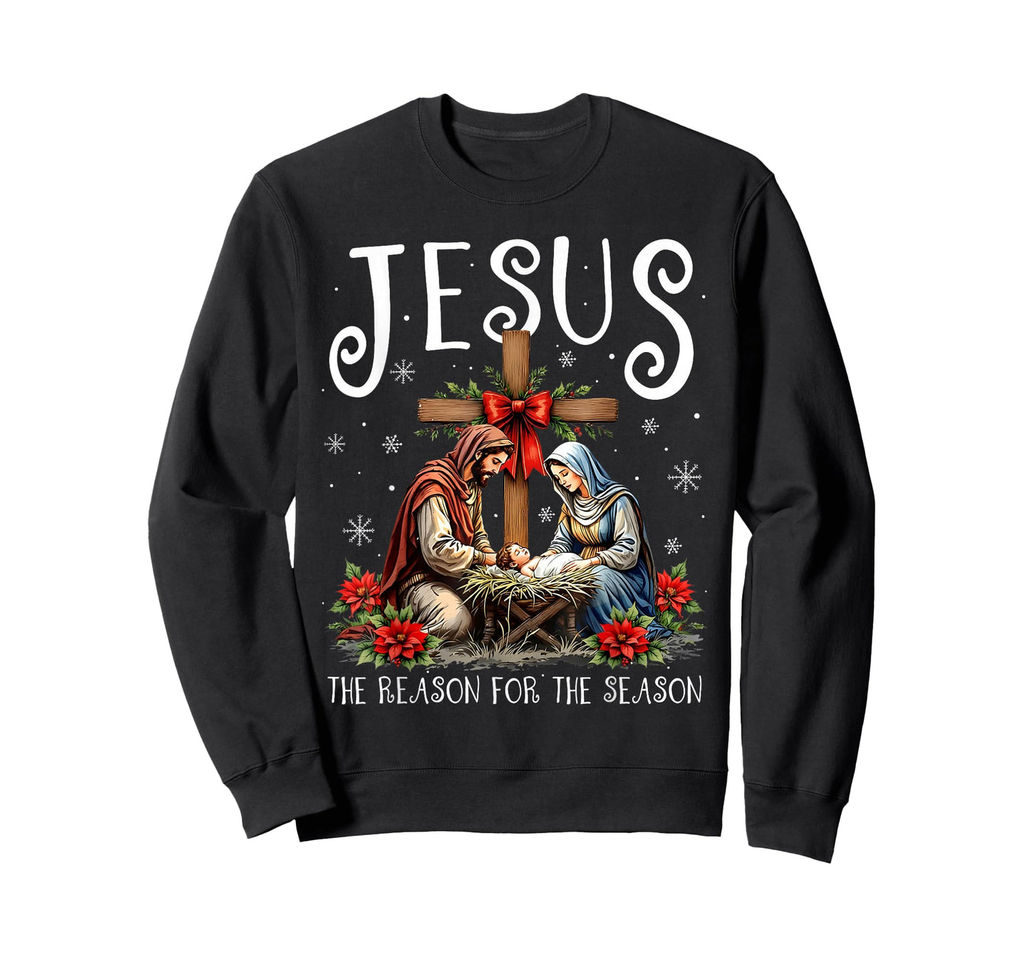 Jesus is The Reason for The Season Christmas Xmas Christian T-Shirt