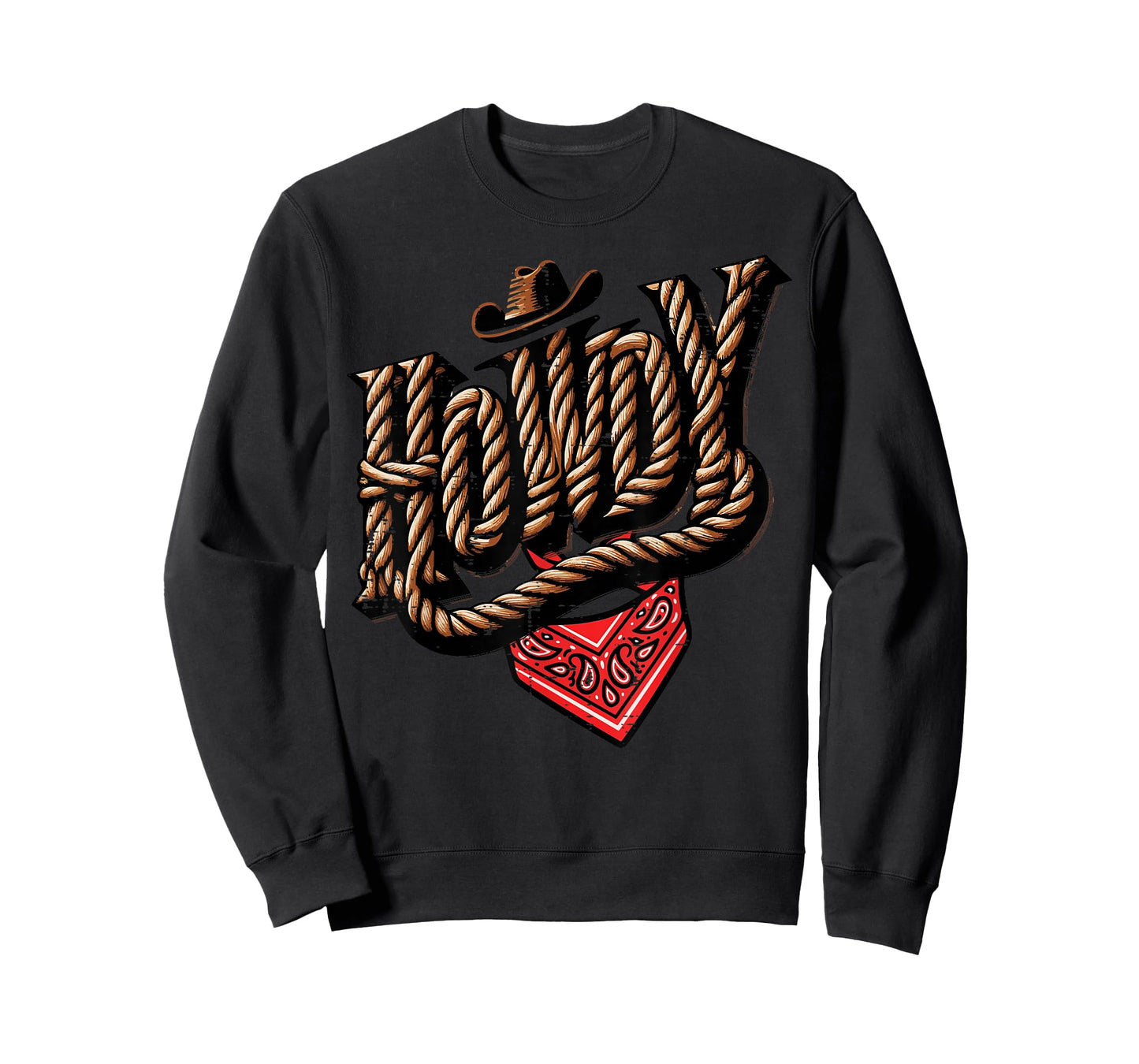 Howdy Rope Cowboy Hat Funny Saying Western Men Women Kids T-Shirt