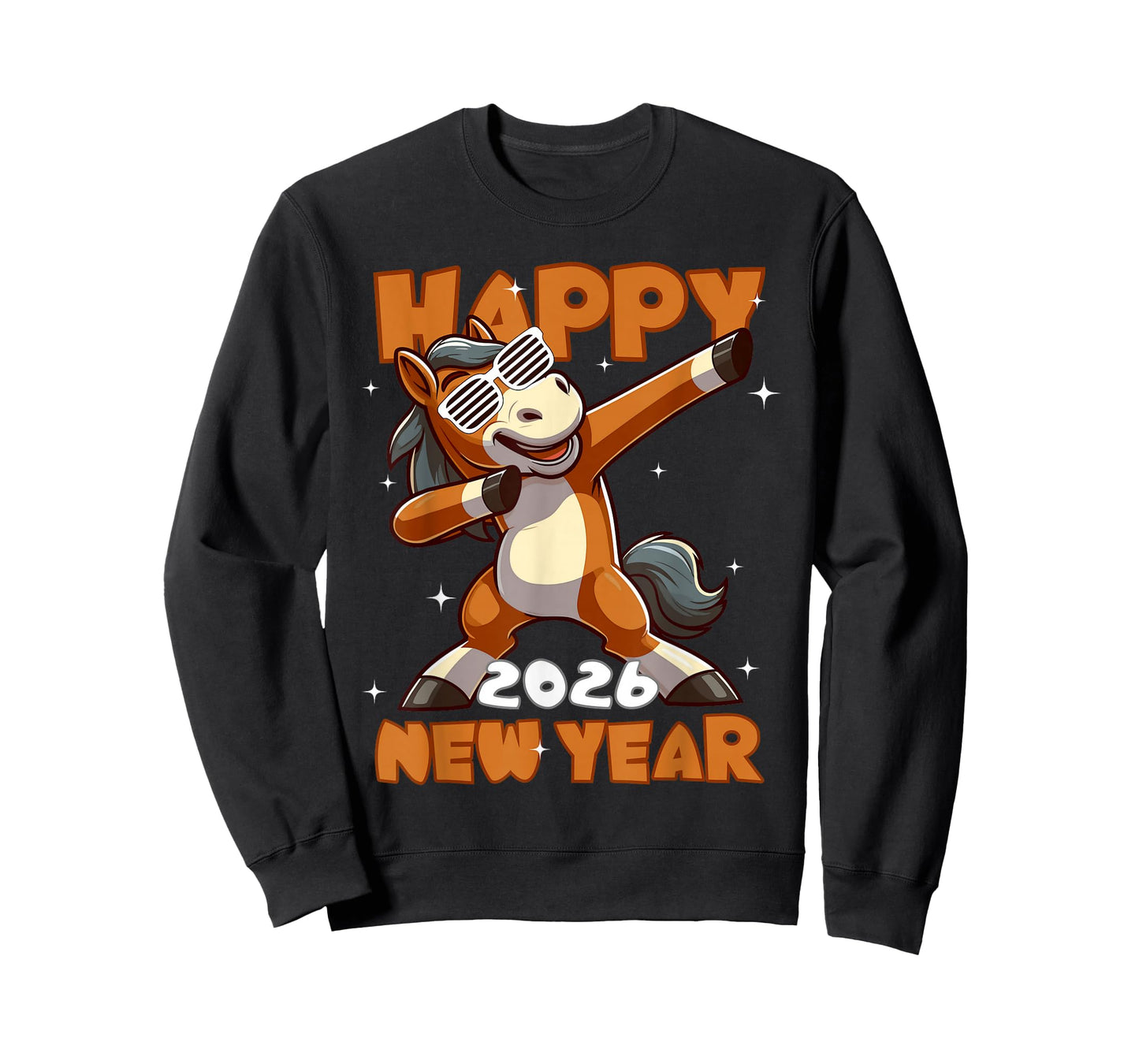 Funny Dabbing Horse Happy Lunar New Year 2026 Year of Horse T-Shirt