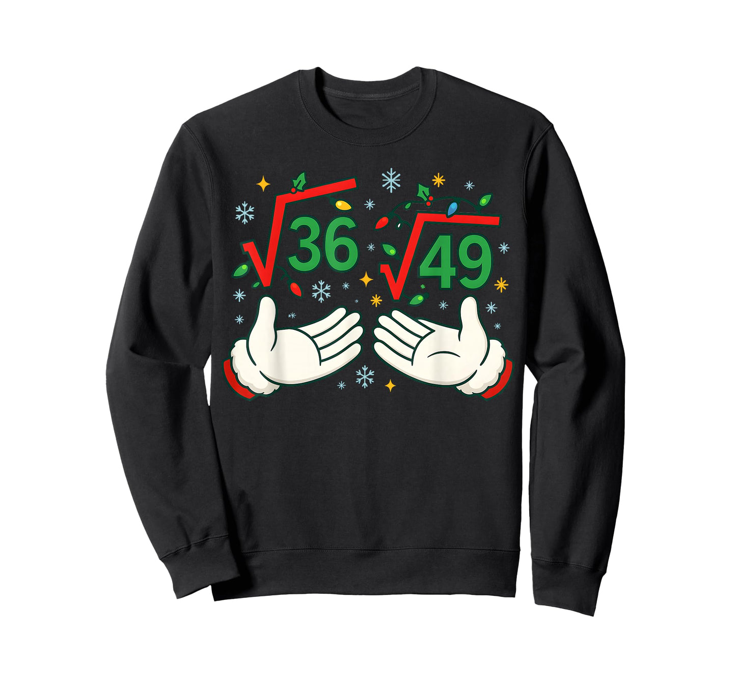 Funny Christmas 67 Square Root Math Teacher Six Seven Meme T-Shirt