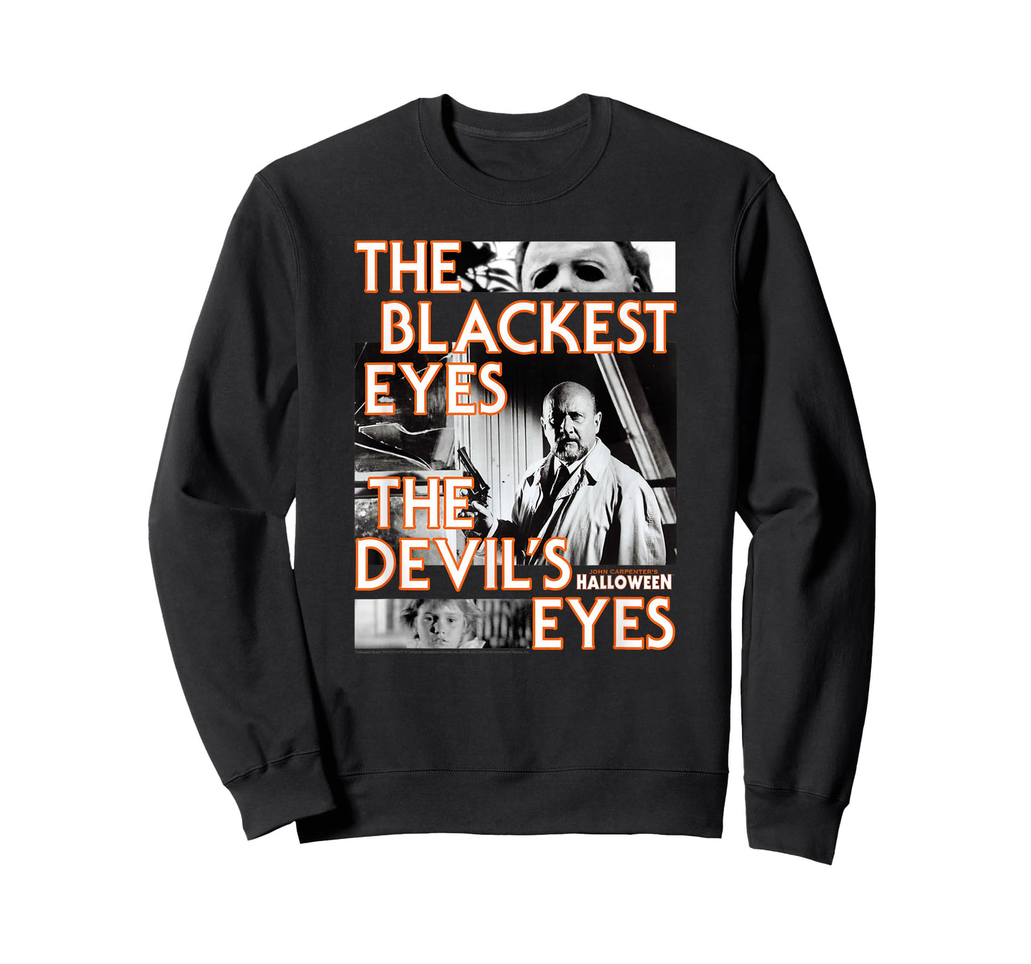 Halloween Dr. Loomis The Devil's Eyes Collage Horror Movie T-Shirt