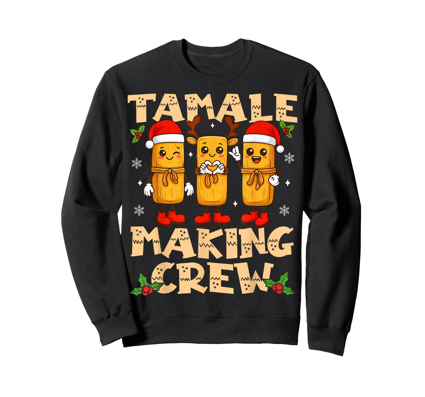 Tamale Making Crew Tamale Season Funny Mexican Christmas T-Shirt