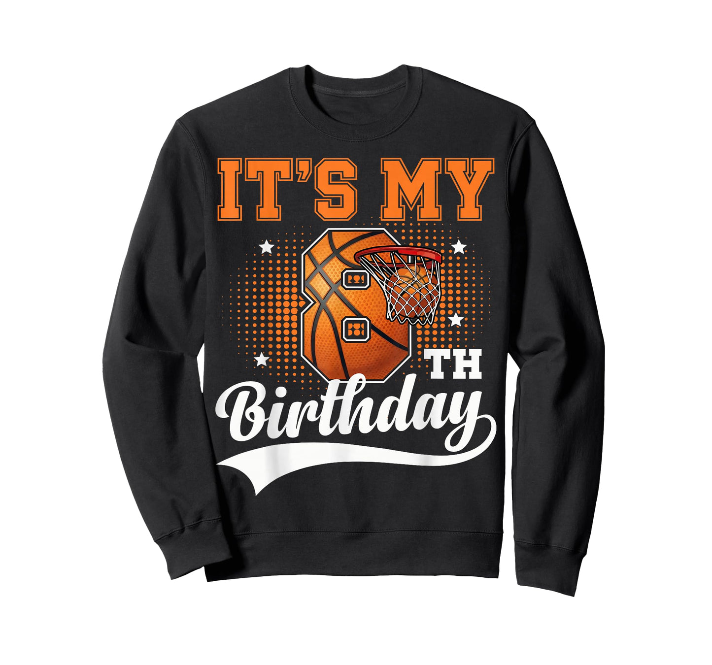 8th Birthday Shirts for Boys Basketball Eight 8 Year Old T-Shirt