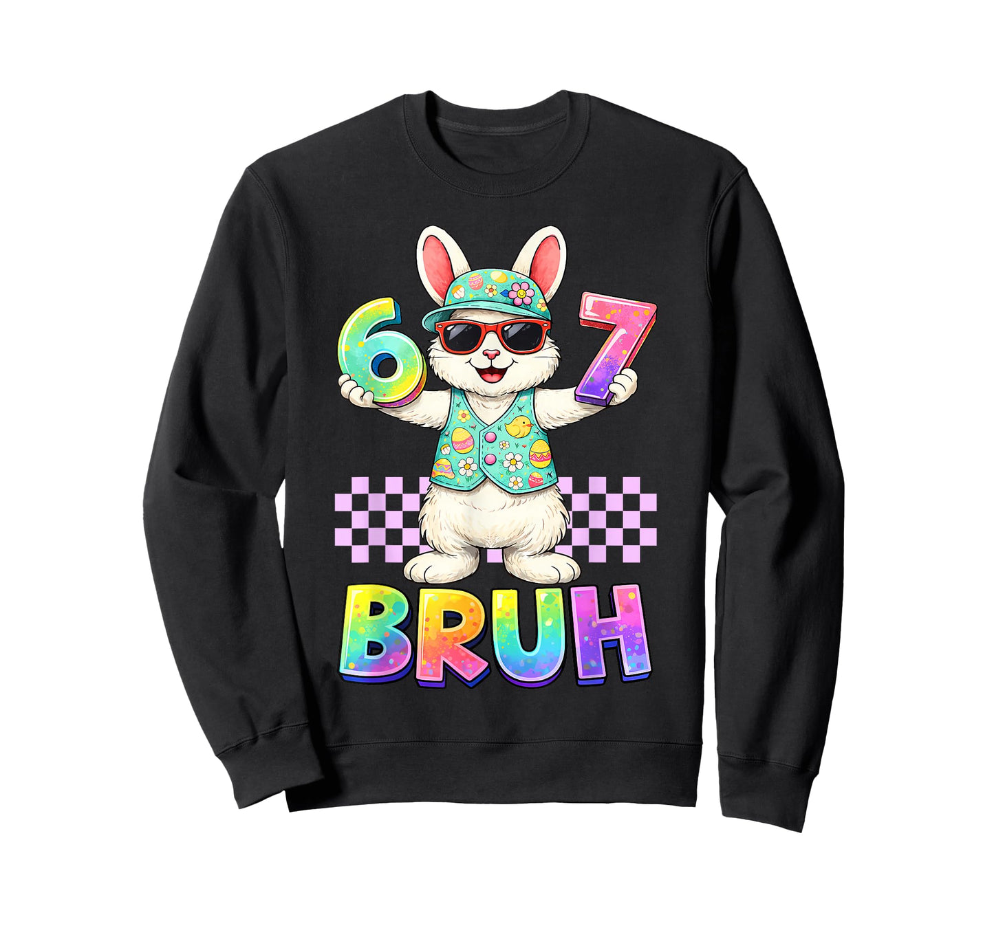 Six Seven Easter Kids Bunny 67 Easter Toddler Teens Boy Girl T-Shirt