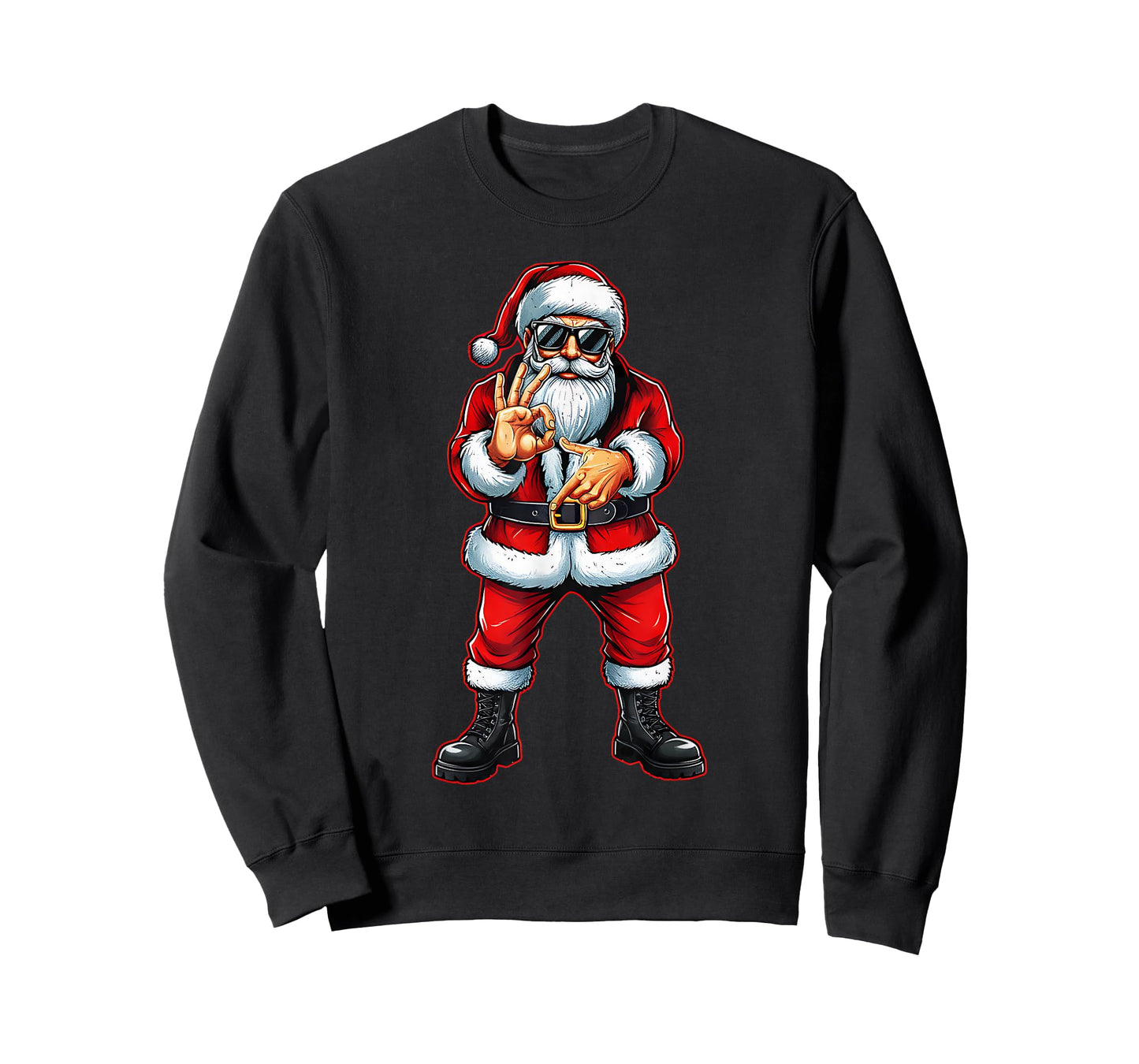 Funny Six Seven 6 7 Meme 67 Santa Christmas Men Boys Teen T-Shirt