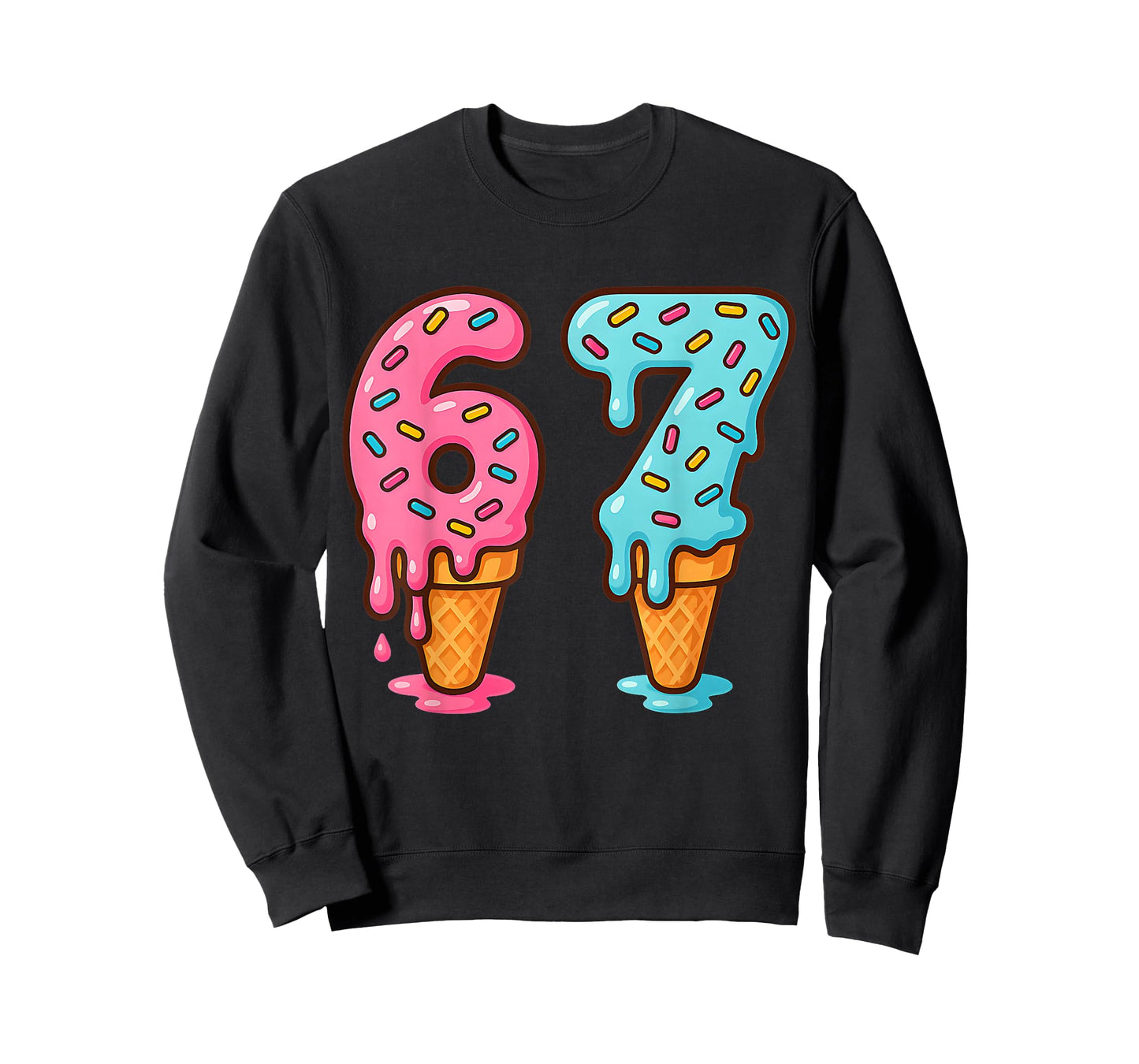 Baseball Drip Ice Cream 67 Baseball Lifestyle 101 T-Shirt