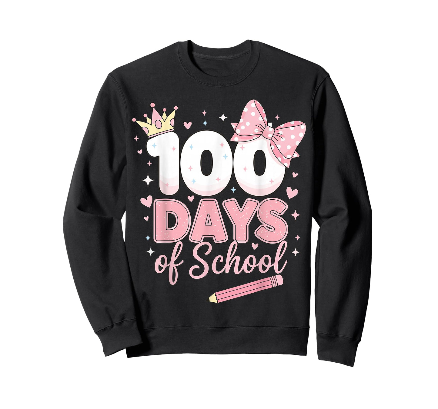 Preppy 100th Day of School 100 Days of School Girl Kids T-Shirt