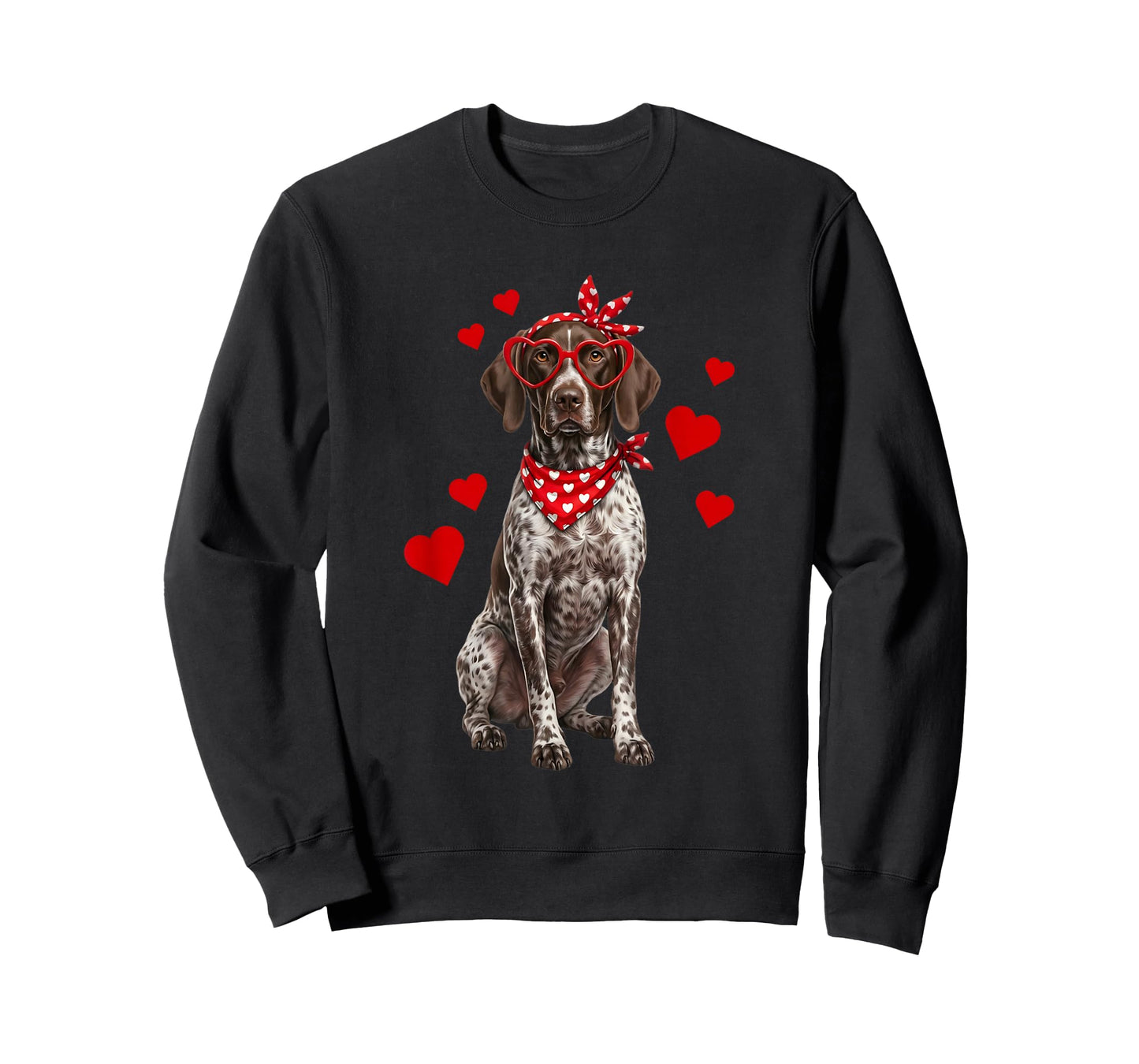 German Shorthaired Pointer Valentines Day Dog Lover Heart T-Shirt