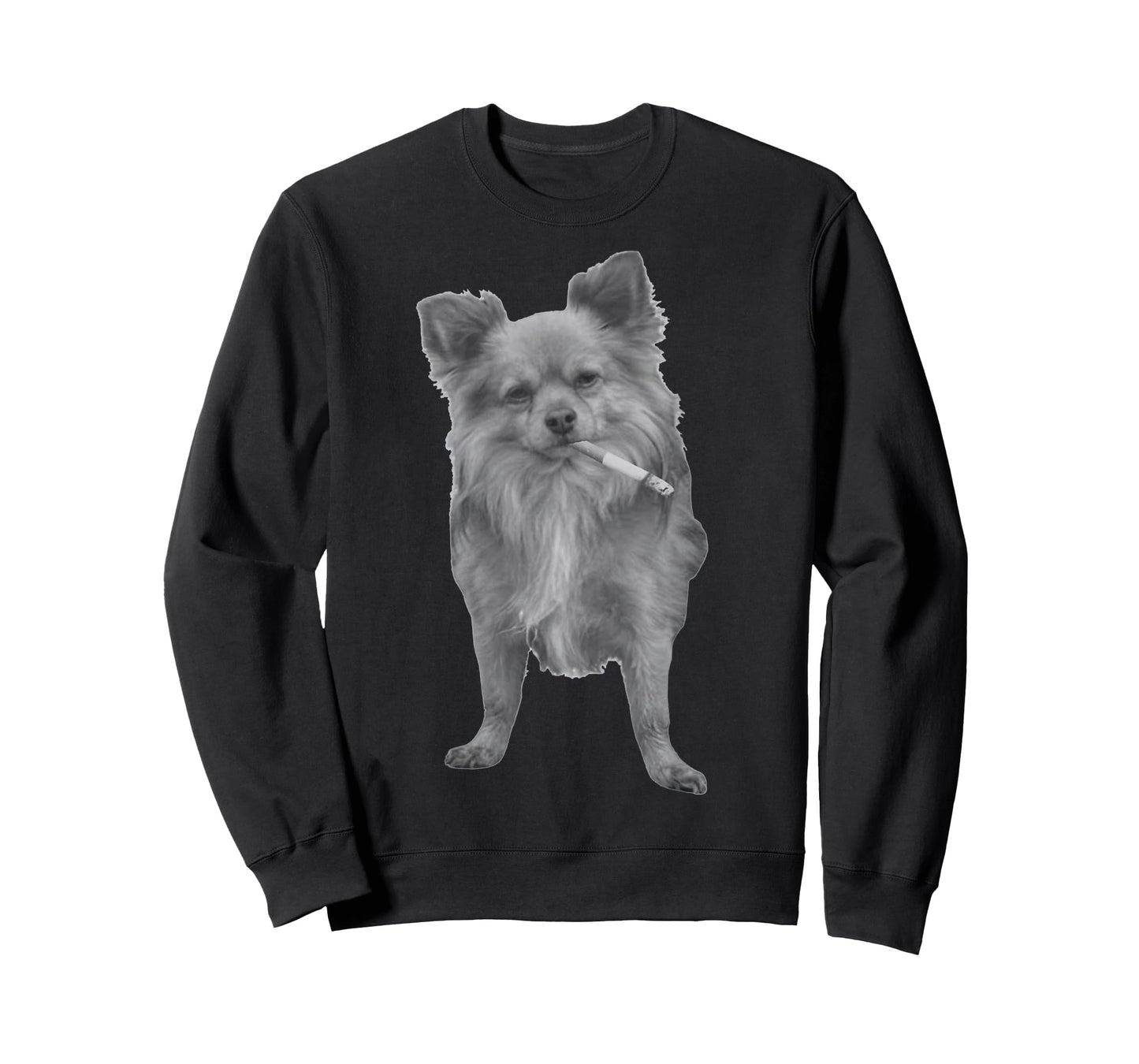 Funny Chihuahua Smoking Meme, Dog Lover Sarcastic Humor Tee T-Shirt