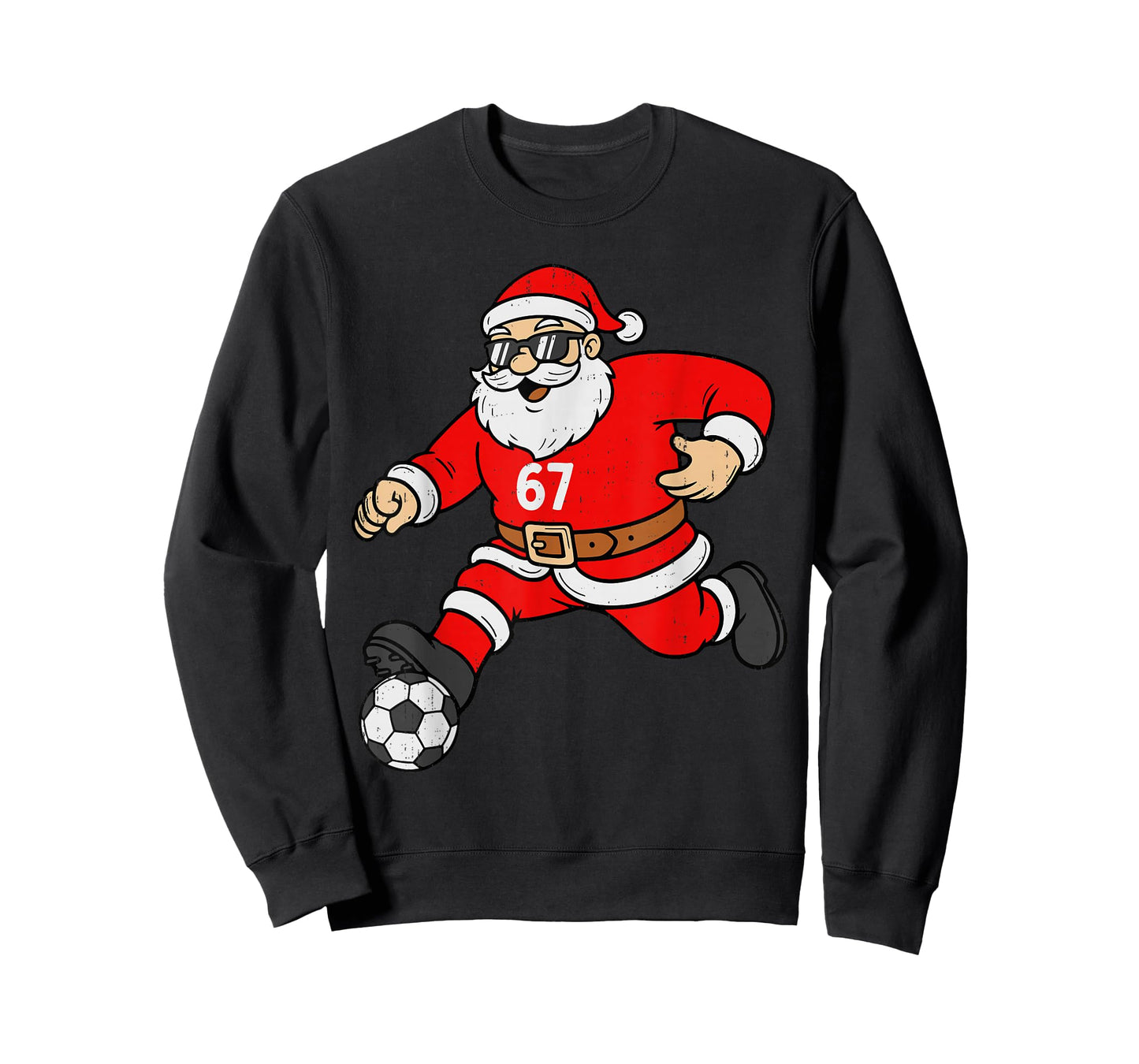 67 Soccer Santa Six Seven Meme Christmas Sport Men Boy Kid T-Shirt