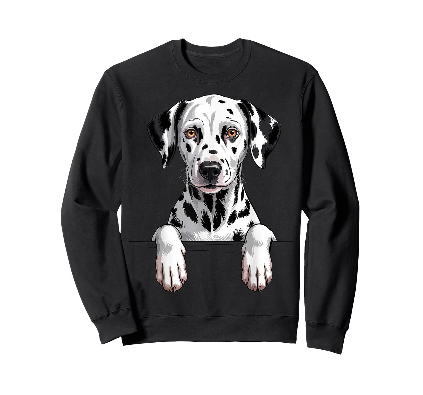 Dalmatian Funny Peeking Pocket Puppy Dog Lover T-Shirt