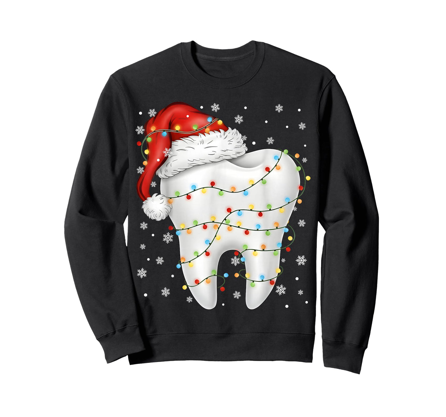 Funny Dental Tooth Pjs Pajamas Christmas Xmas Men Women T-Shirt
