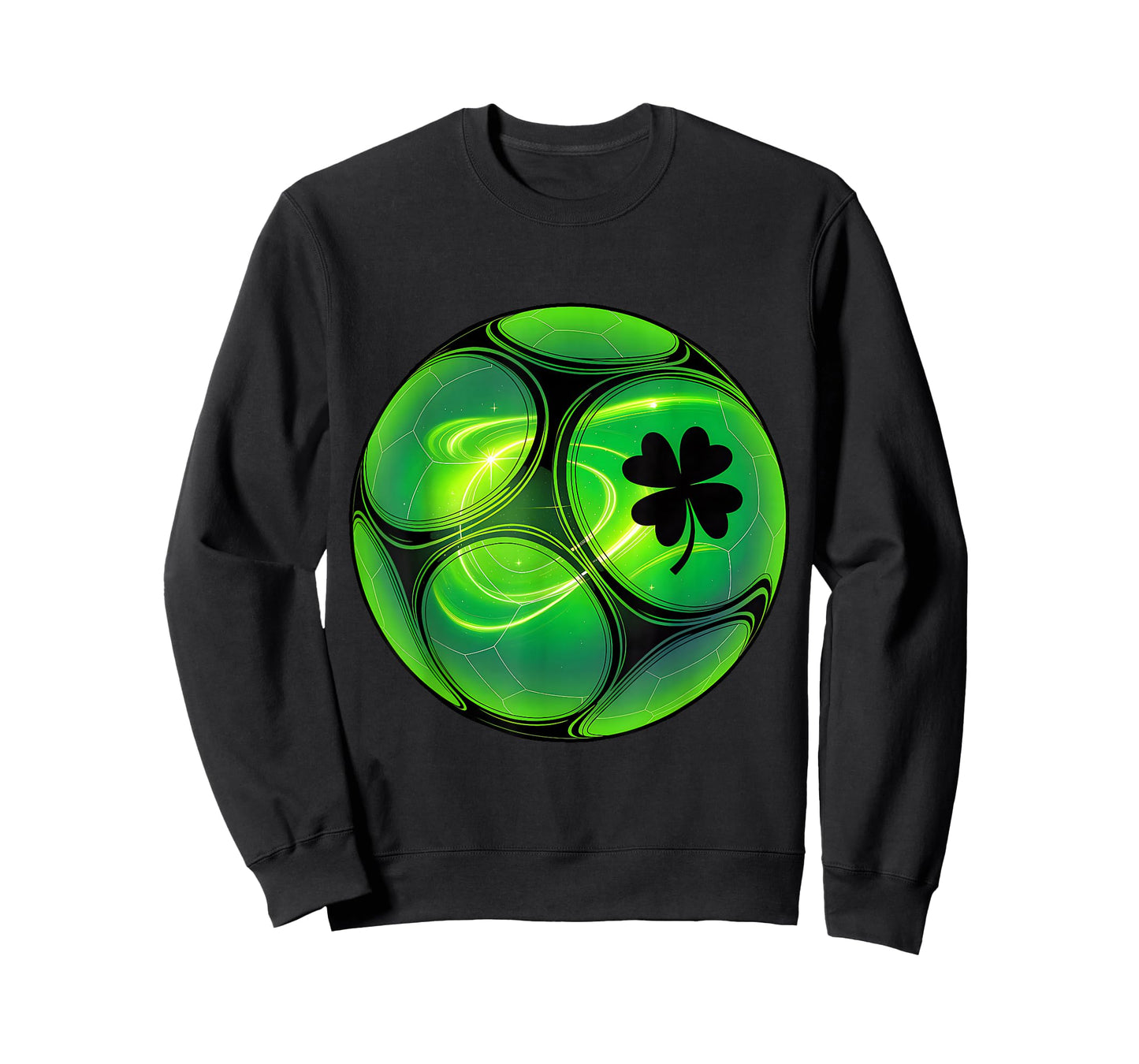 Soccer Shamrock Lucky Clover Irish St Patrick's Day Boys T-Shirt