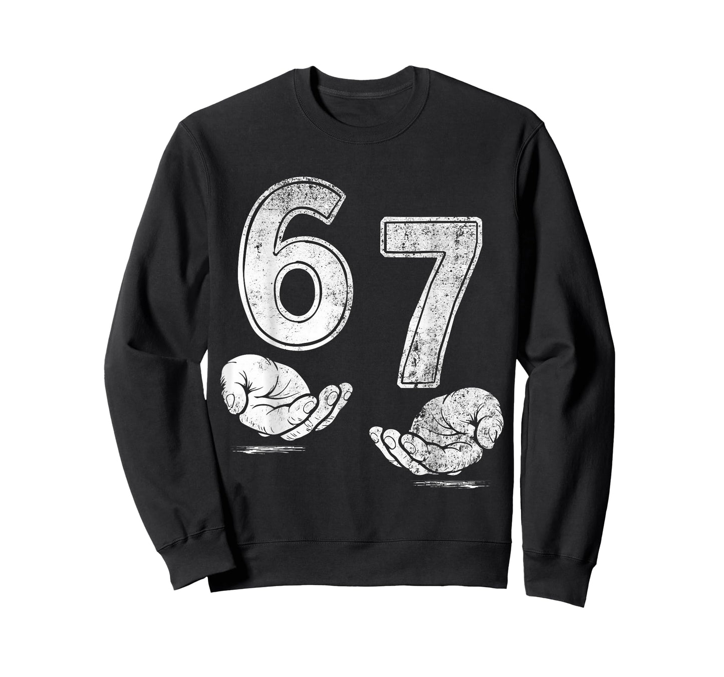 Six Seven Hands Funny 6 7 Meme Gen Alpha Slang Shirt T-Shirt
