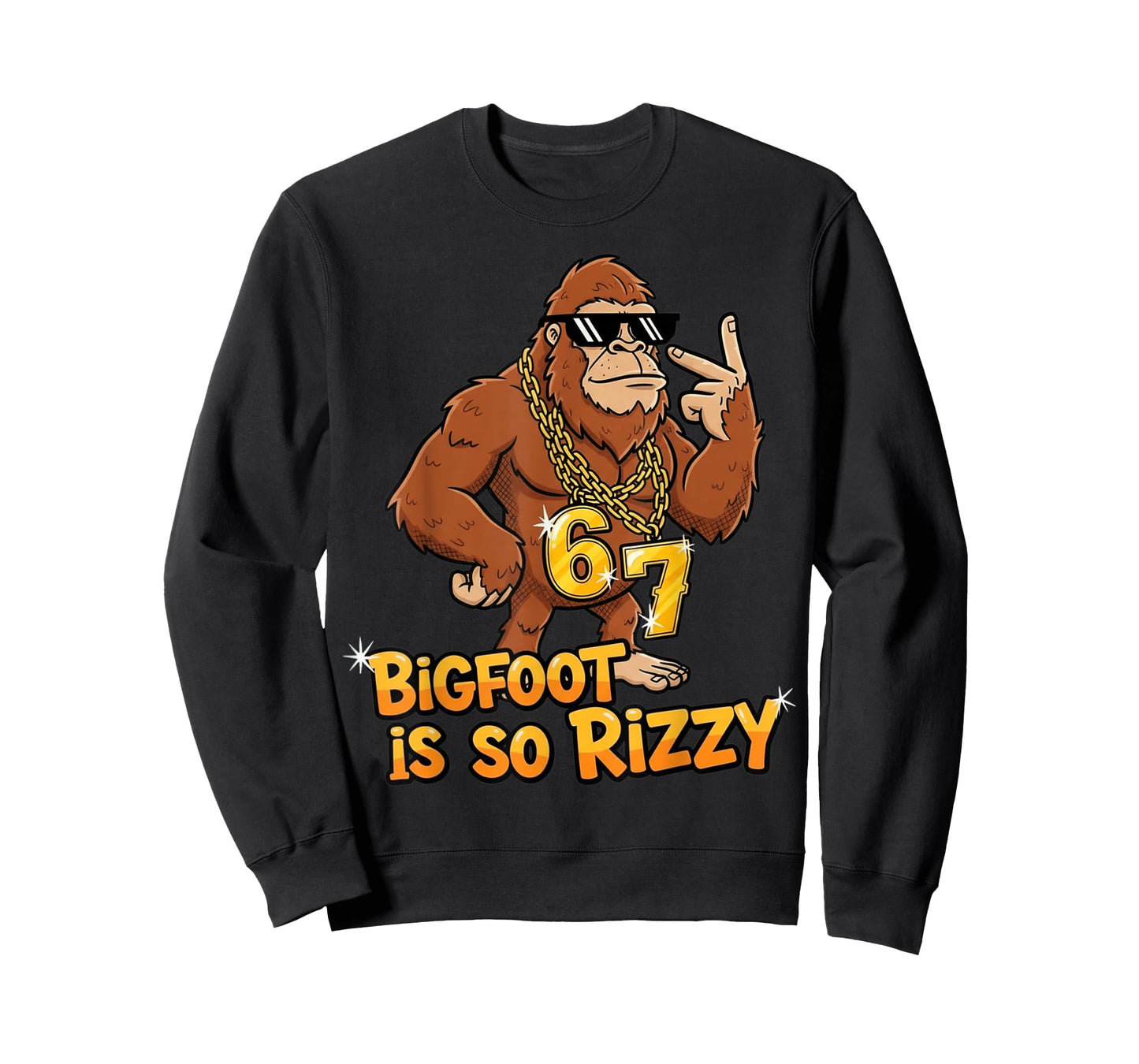 Funny Bigfoot is So Rizzy Meme 67 T-Shirt