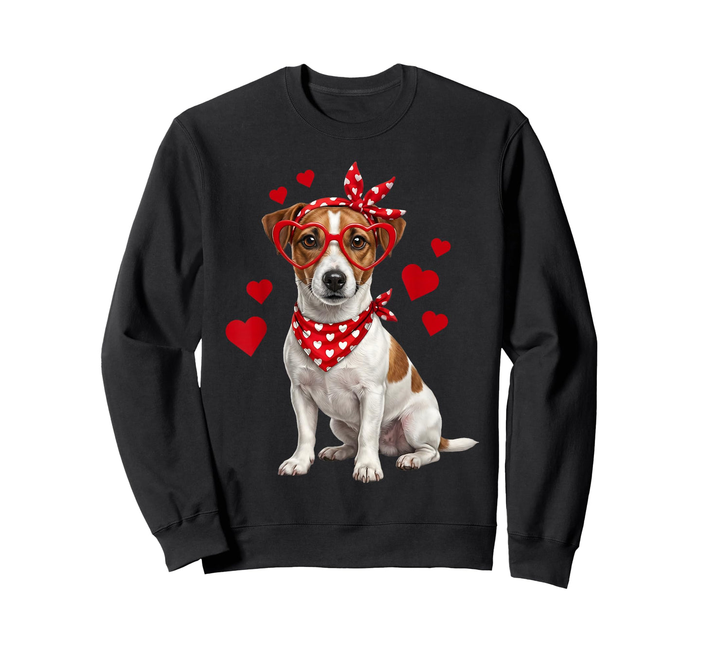 Jack Russell Terrier Valentines Day Dog Lover Heart T-Shirt