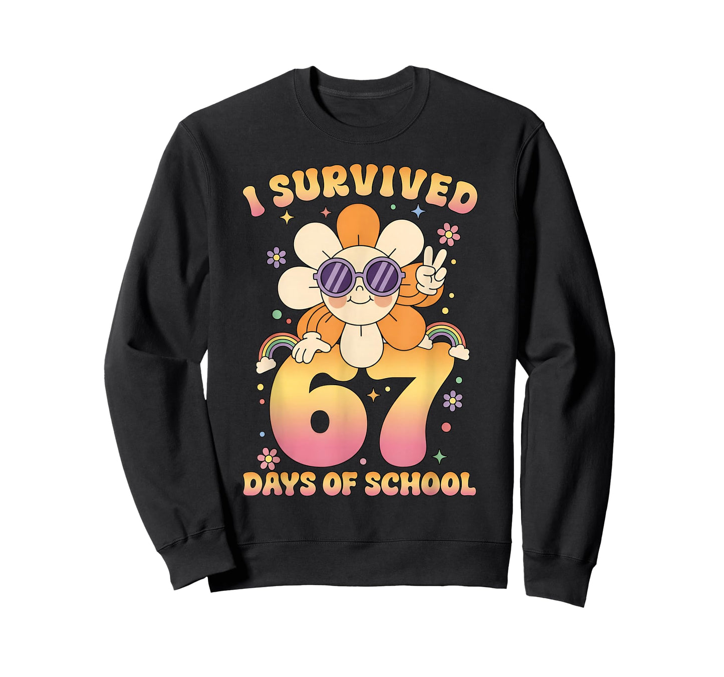 I Survived 67 Days of School Funny Meme Teacher Student T-Shirt