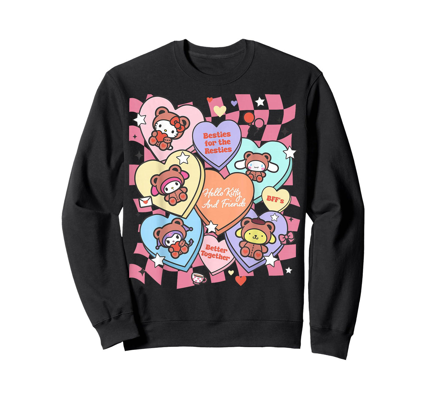 Hello Kitty Valentine's Day Besties for The Resties BFFs T-Shirt
