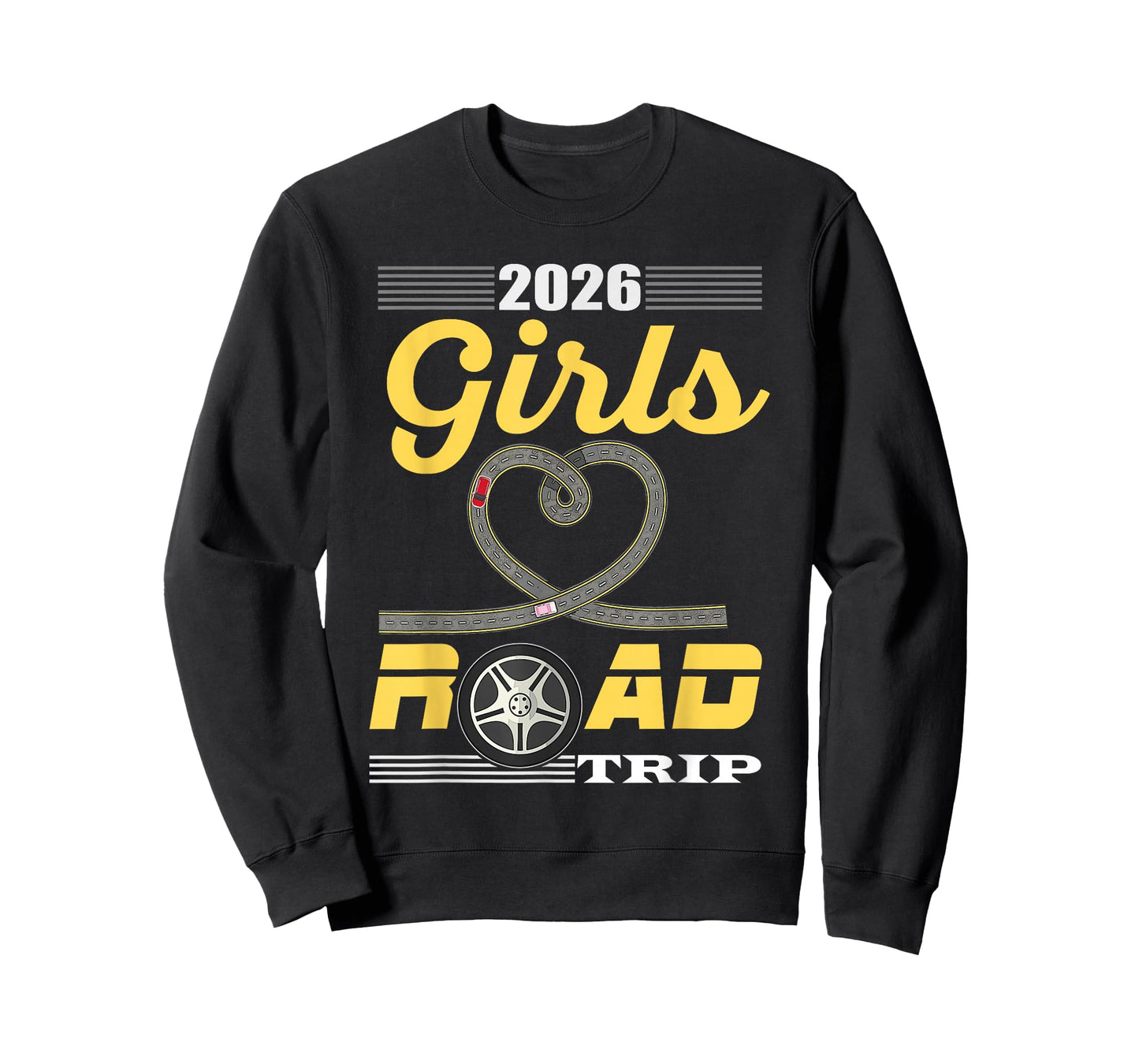 2026 Girls Road Trip Essentials Besties Ladies Teens Women T-Shirt