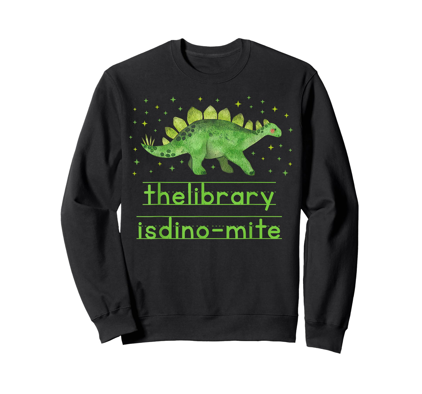 The Library is Dino-mite Dinosaur School Librarian Bookworm T-Shirt