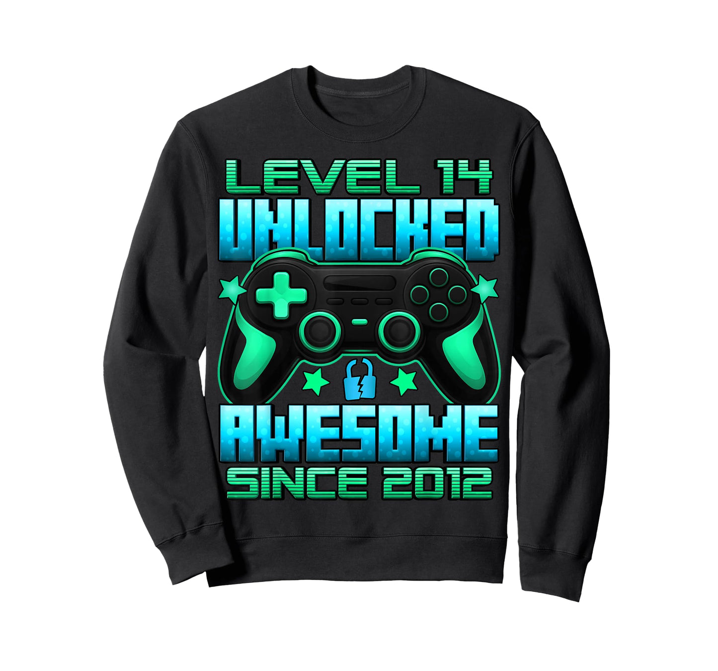 Level 14 Unlocked 14 Year Old Gifts Boys 14th Birthday Boy T-Shirt