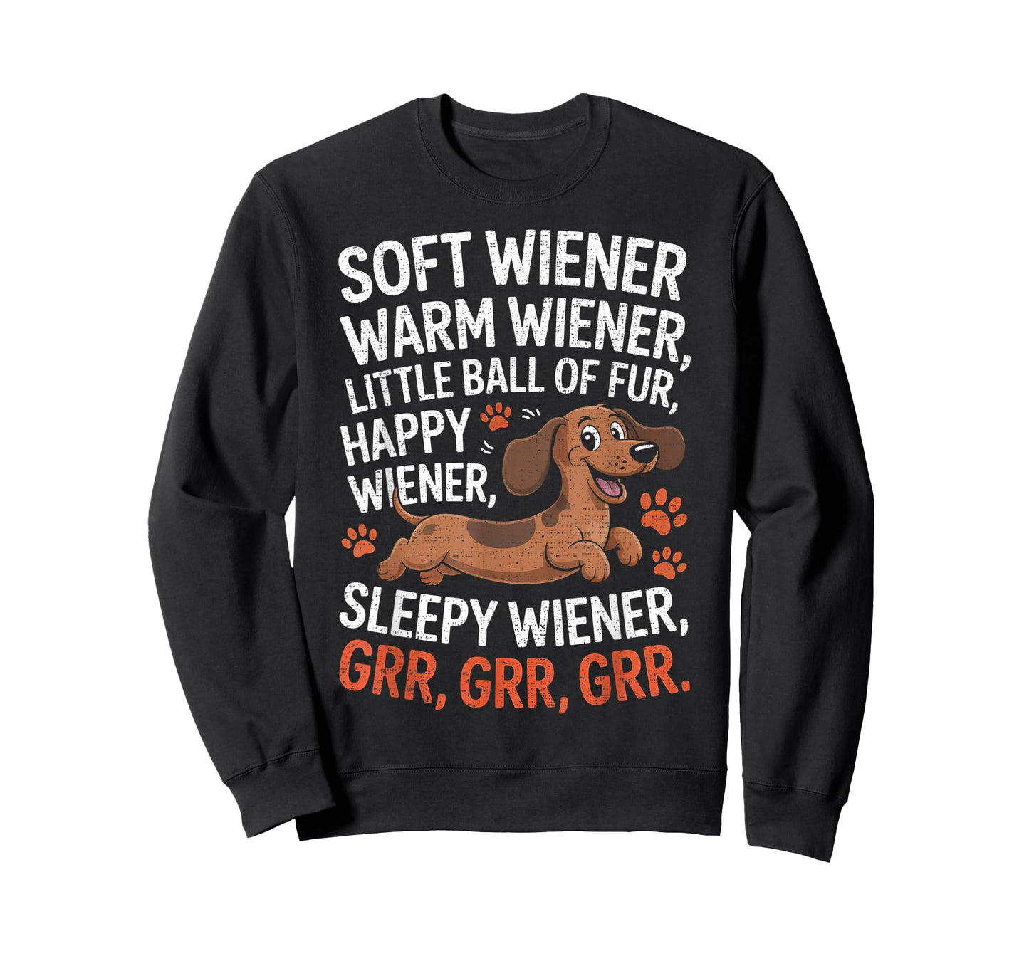 Little Ball of Fur Soft Warm Wiener Dog Cute Dachshund T-Shirt