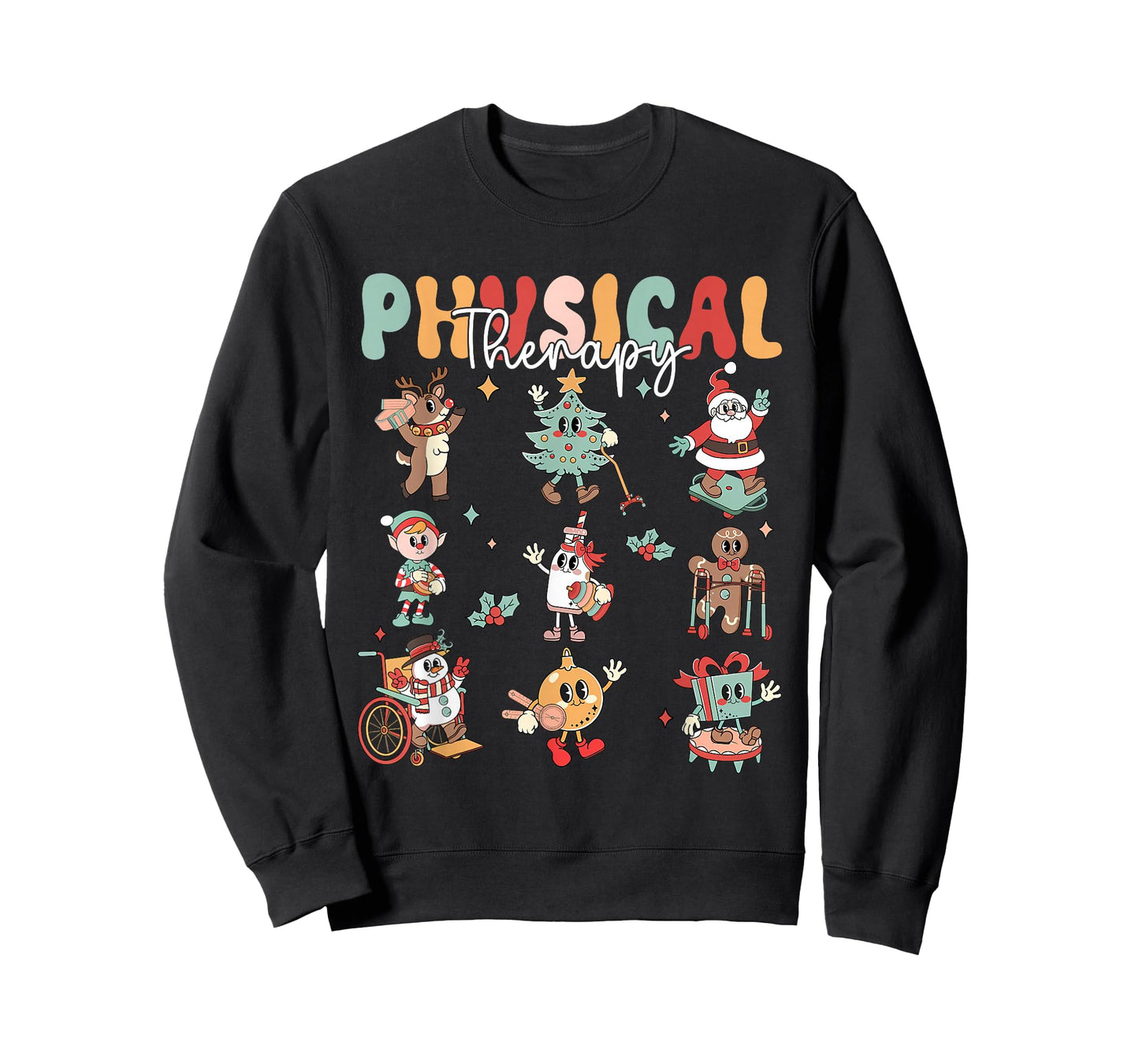 Gingerbread Physical Therapy Pt Physical Therapist Christmas T-Shirt