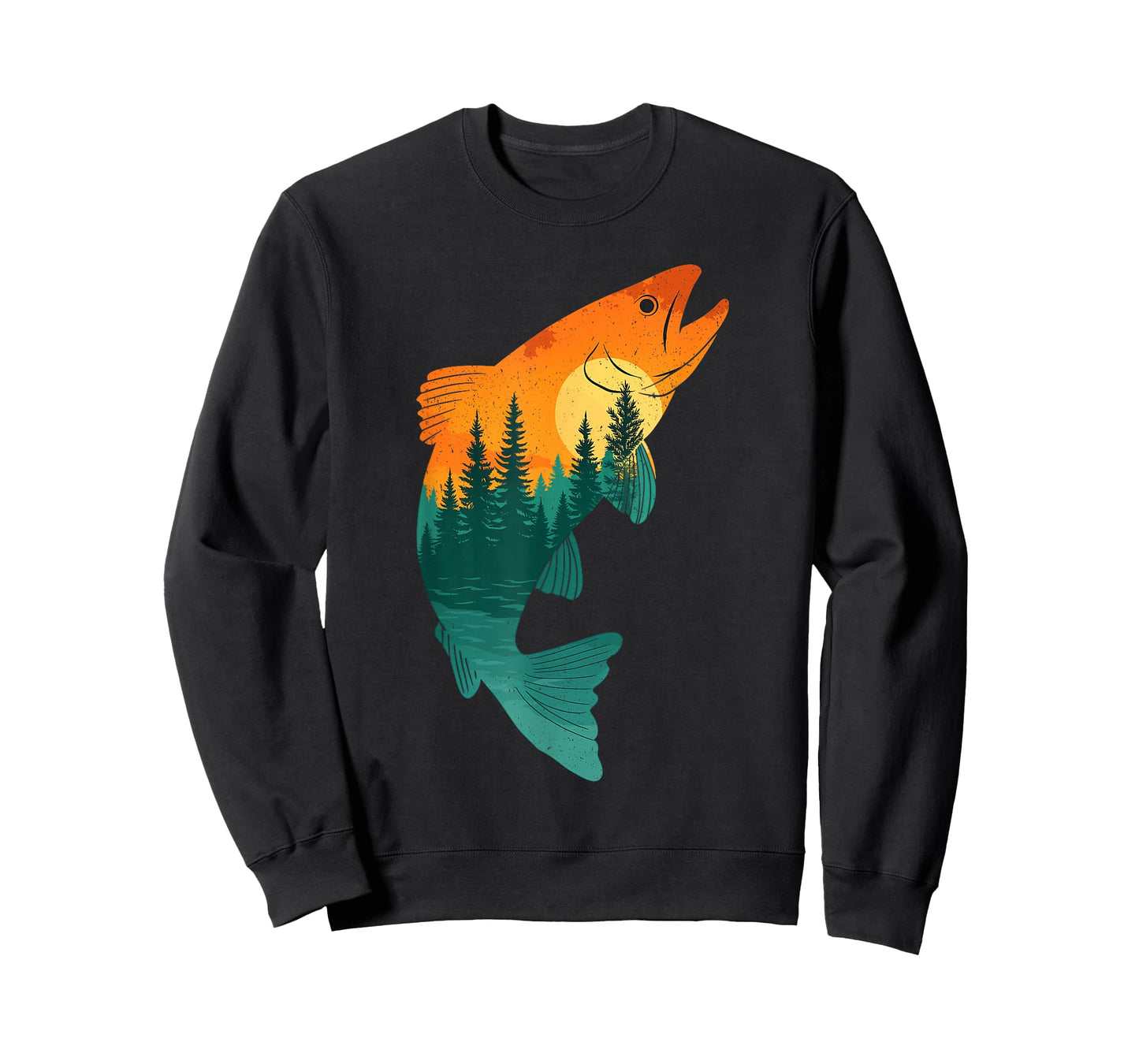 Trout Fly Fishing Outdoor Forest Nature Wildlife Fisherman T-Shirt