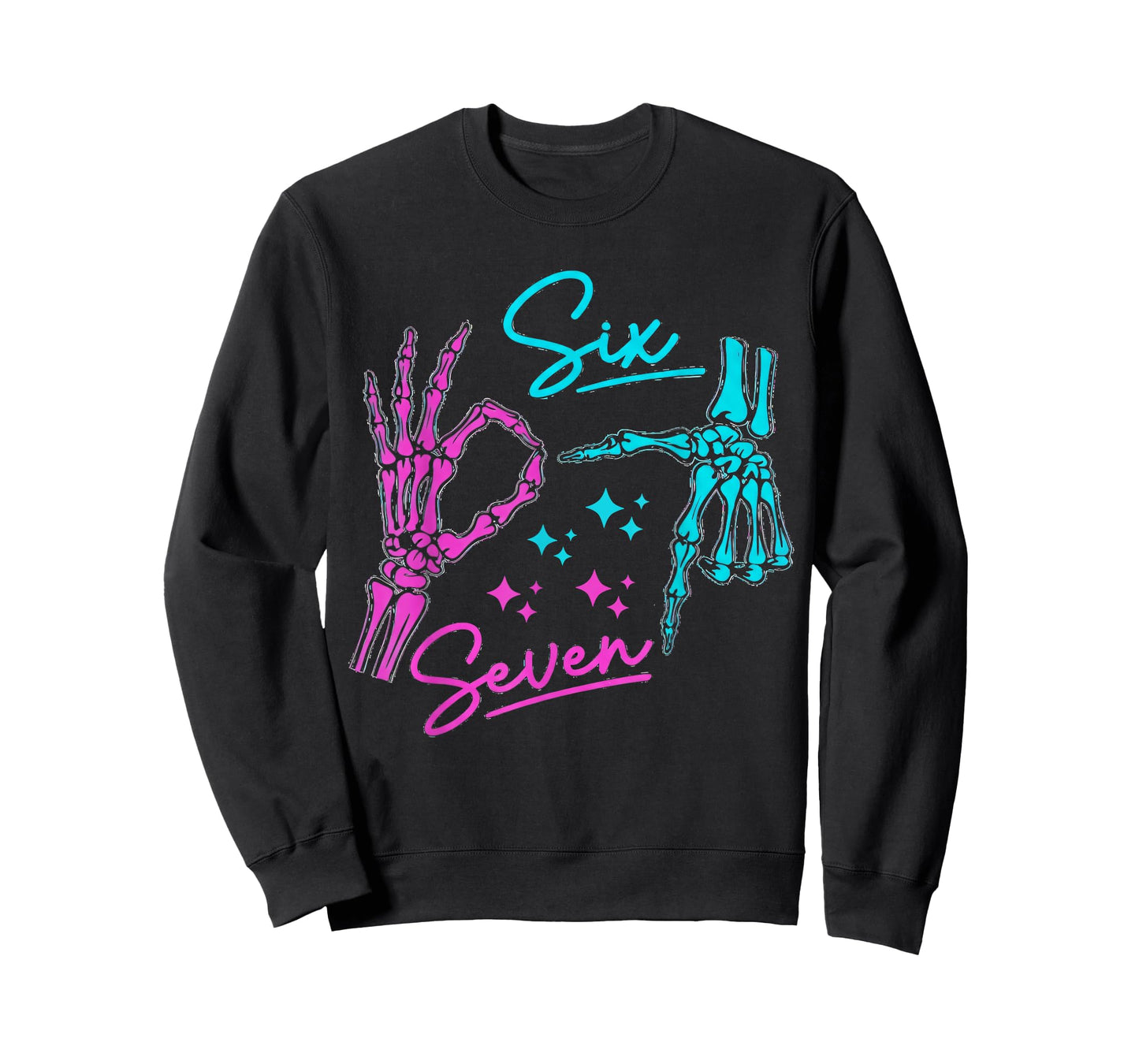 Funny Six Seven Number Gen Alpha Slang 6 7 Trending Meme T-Shirt