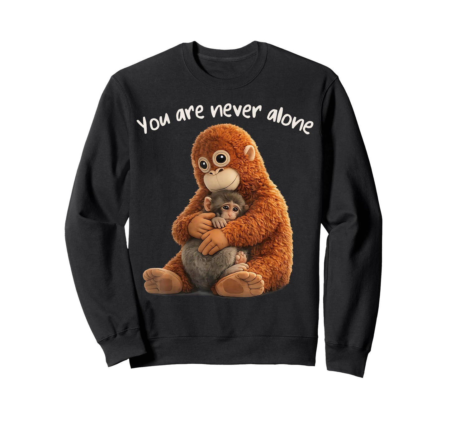 You are Never Alone Punch Monkey Animal Lover T-Shirt