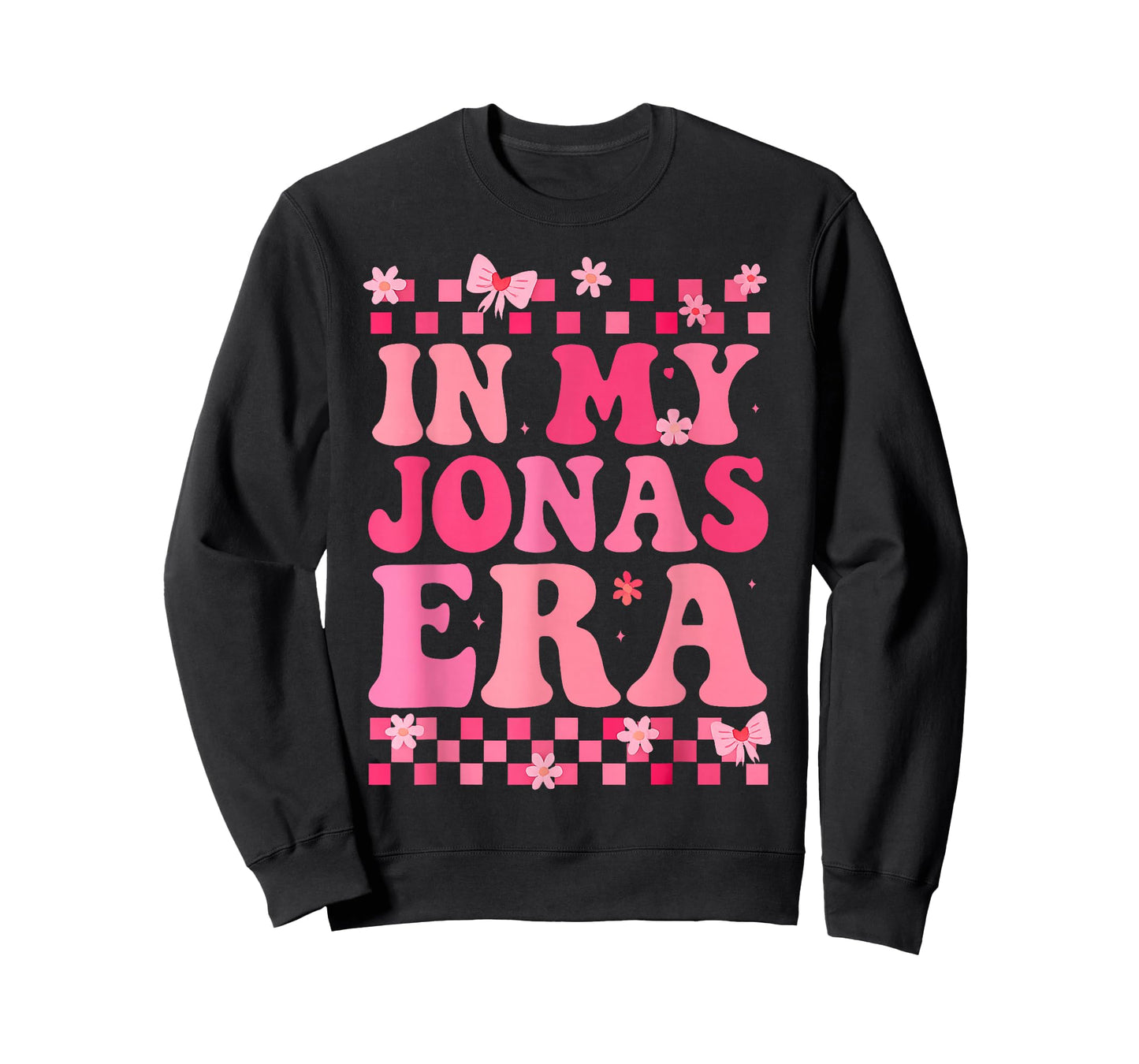 Groovy in My Jonas Era Funny Jonas Heart for Men Women Kids T-Shirt