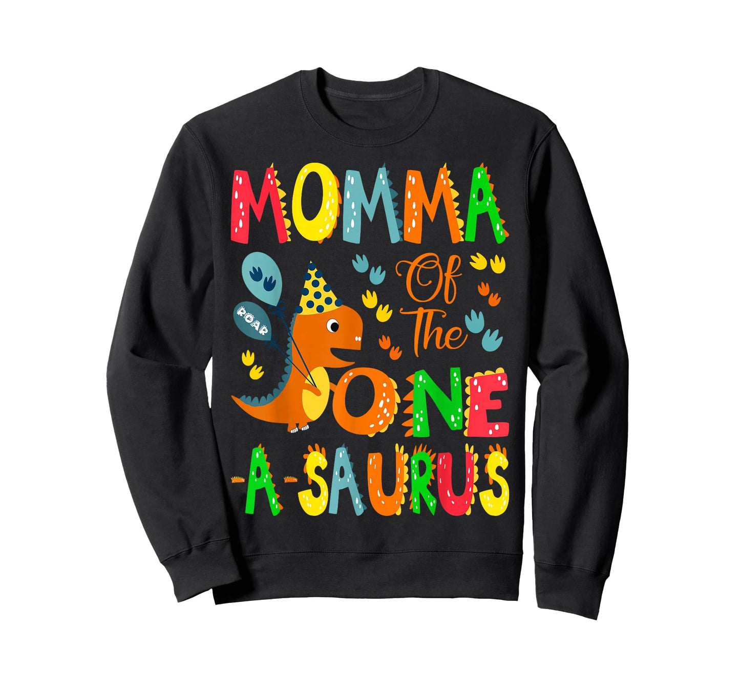 Momma of The One-A-Saurus 1st Birthday Boy Dinosaur Lover T-Shirt