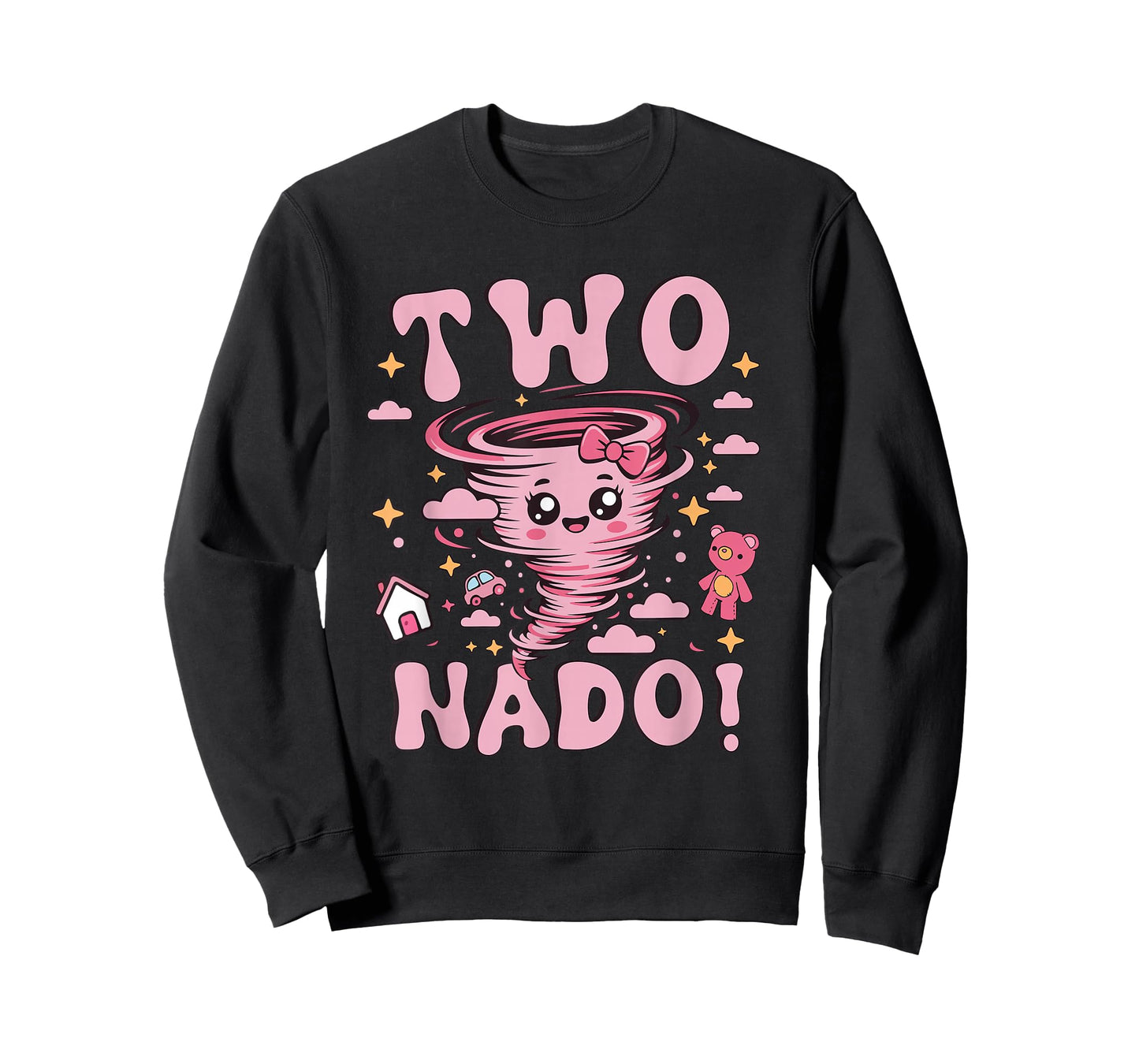 Tornado 2 Year Old Girl Birthday Two Nado 2nd Bday Kids T-Shirt