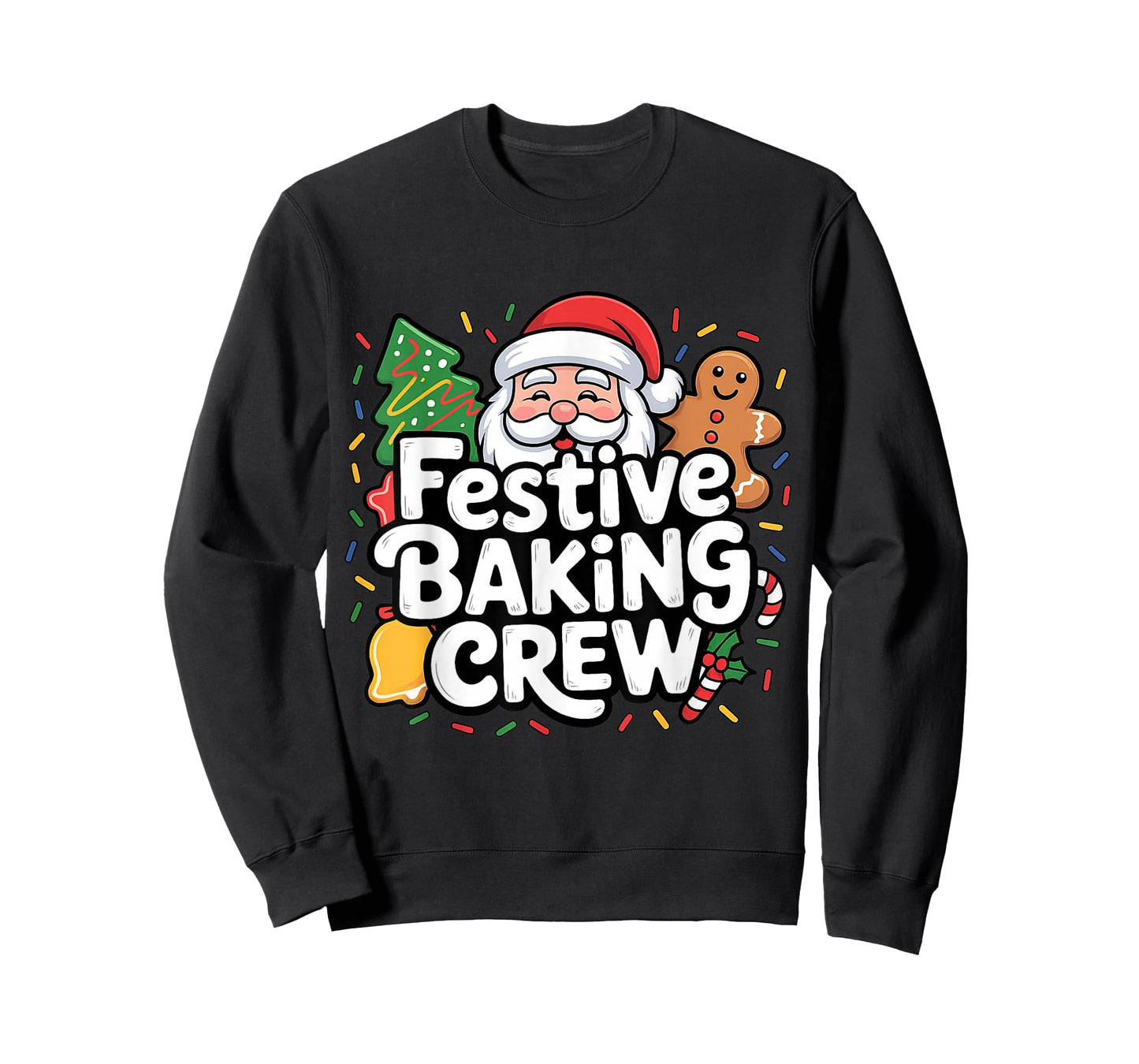 Festive Baking Crew Soft Palette Holiday Family Christmas T-Shirt