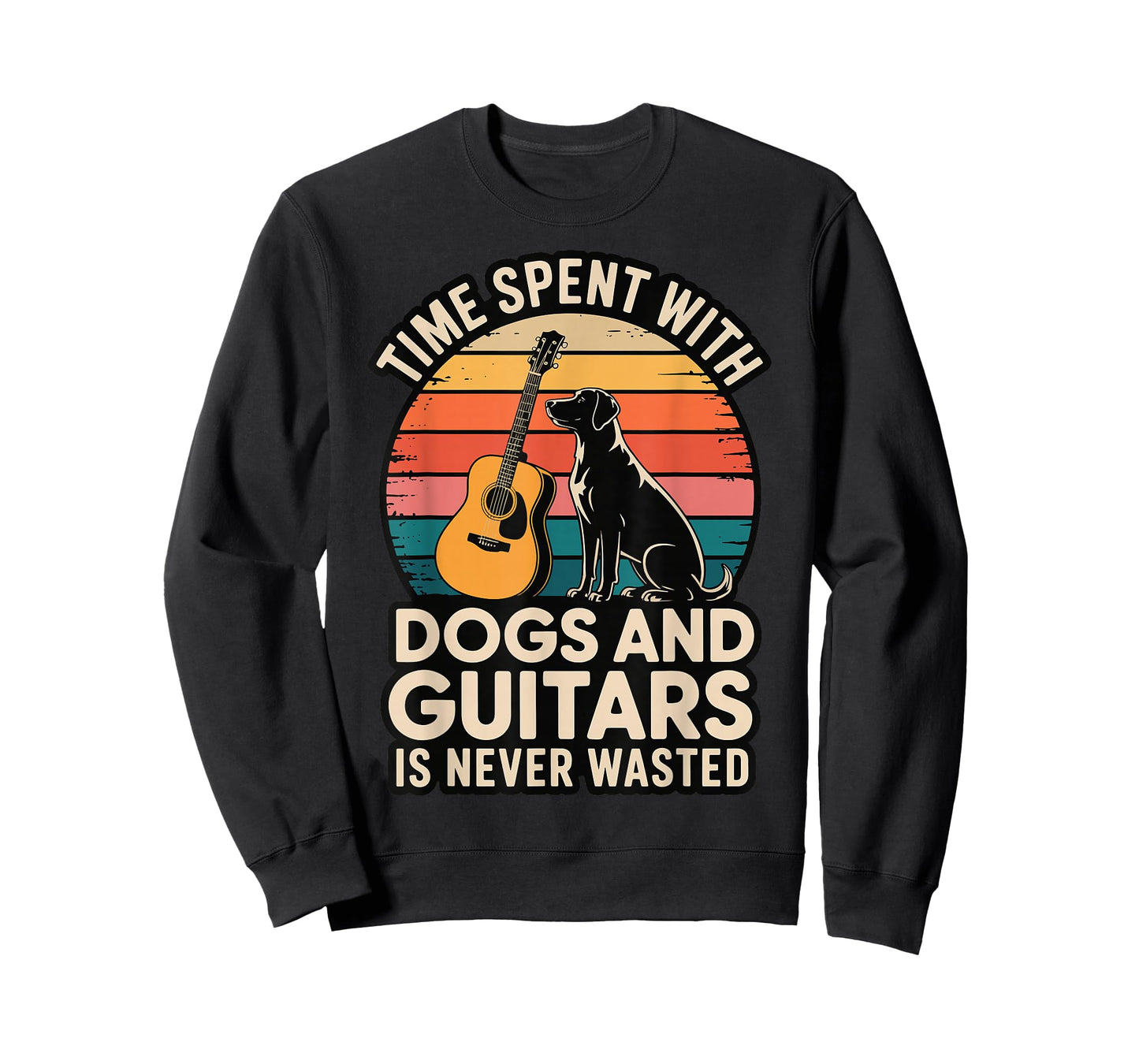 Time Spent with Dogs and Guitars is Never Wasted T-Shirt